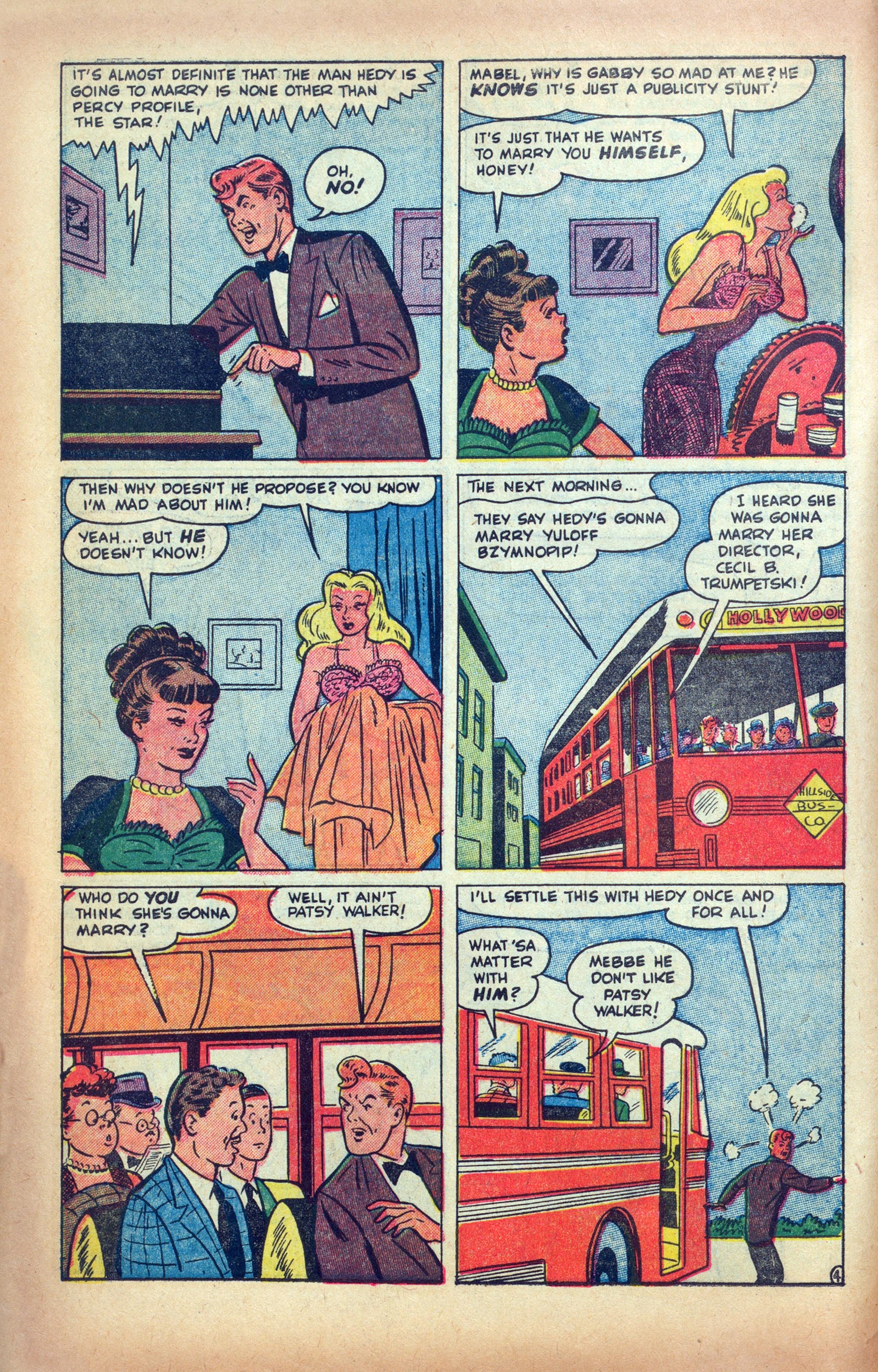 Read online Hedy Of Hollywood Comics comic -  Issue #48 - 6