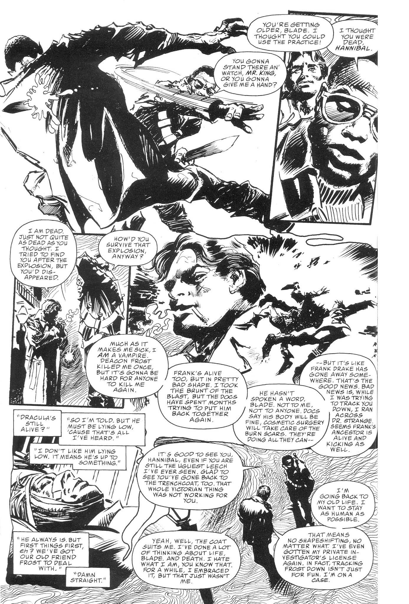 Read online Blade: Black & White comic -  Issue # TPB - 118