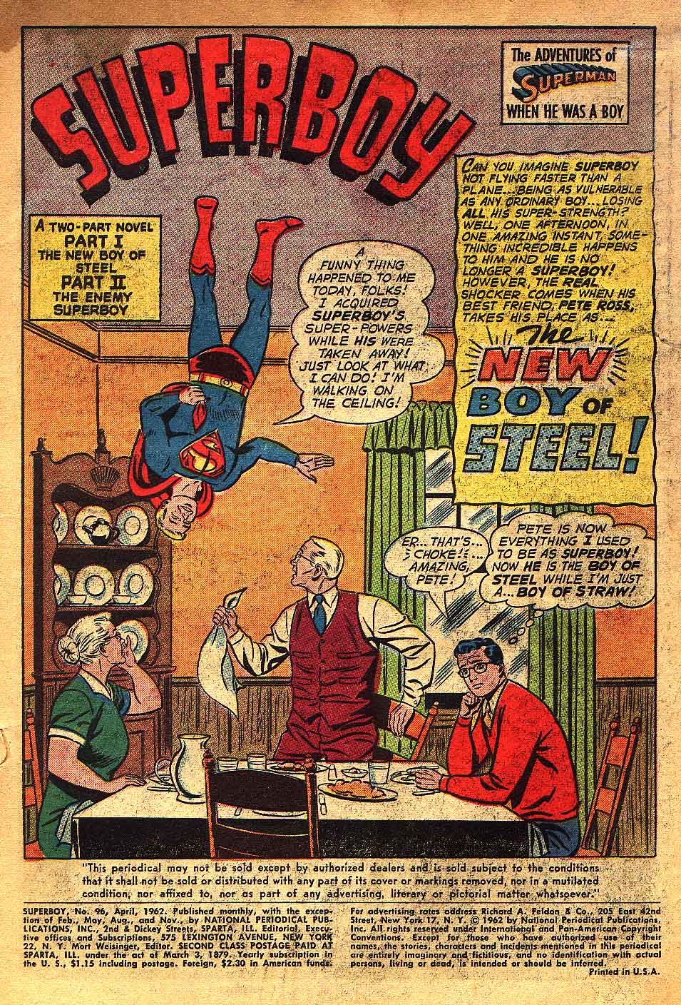 Read online Superboy (1949) comic -  Issue #96 - 2