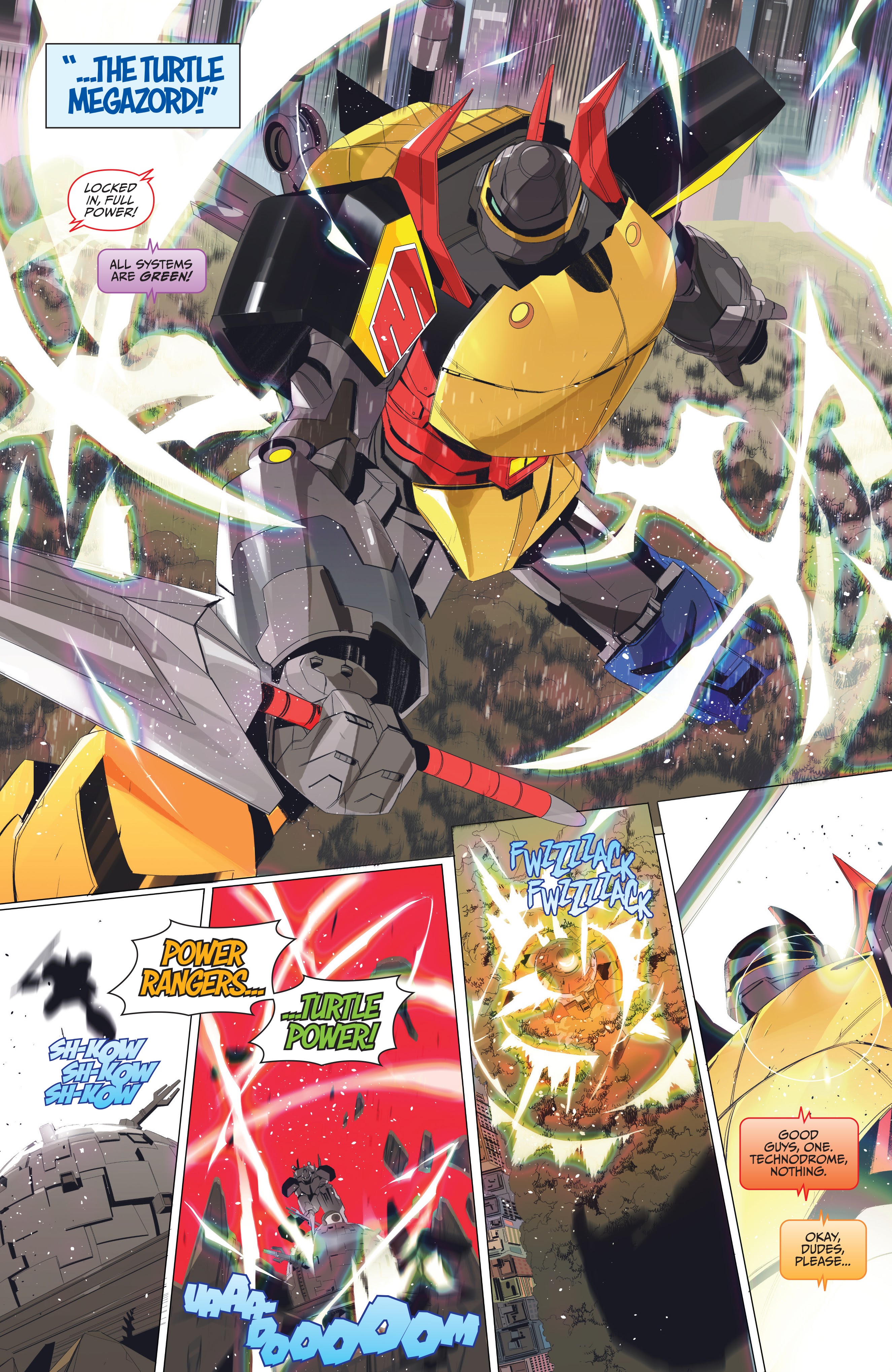 Read online Mighty Morphin Power Rangers: Teenage Mutant Ninja Turtles comic -  Issue # _TPB - 111