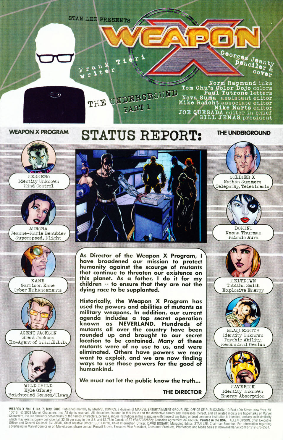 Read online Weapon X (2002) comic -  Issue #7 - 2
