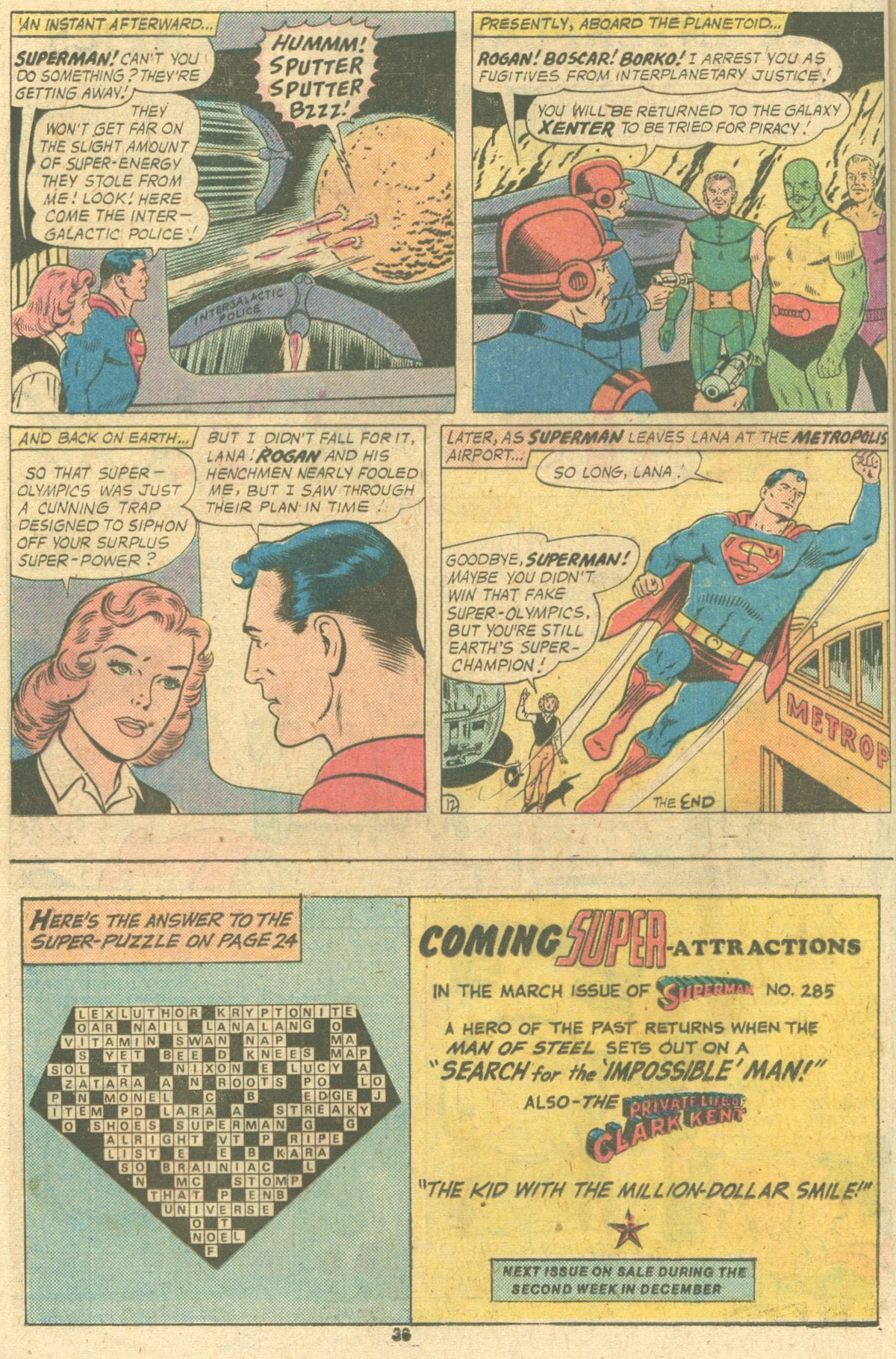 Read online Superman (1939) comic -  Issue #284 - 38