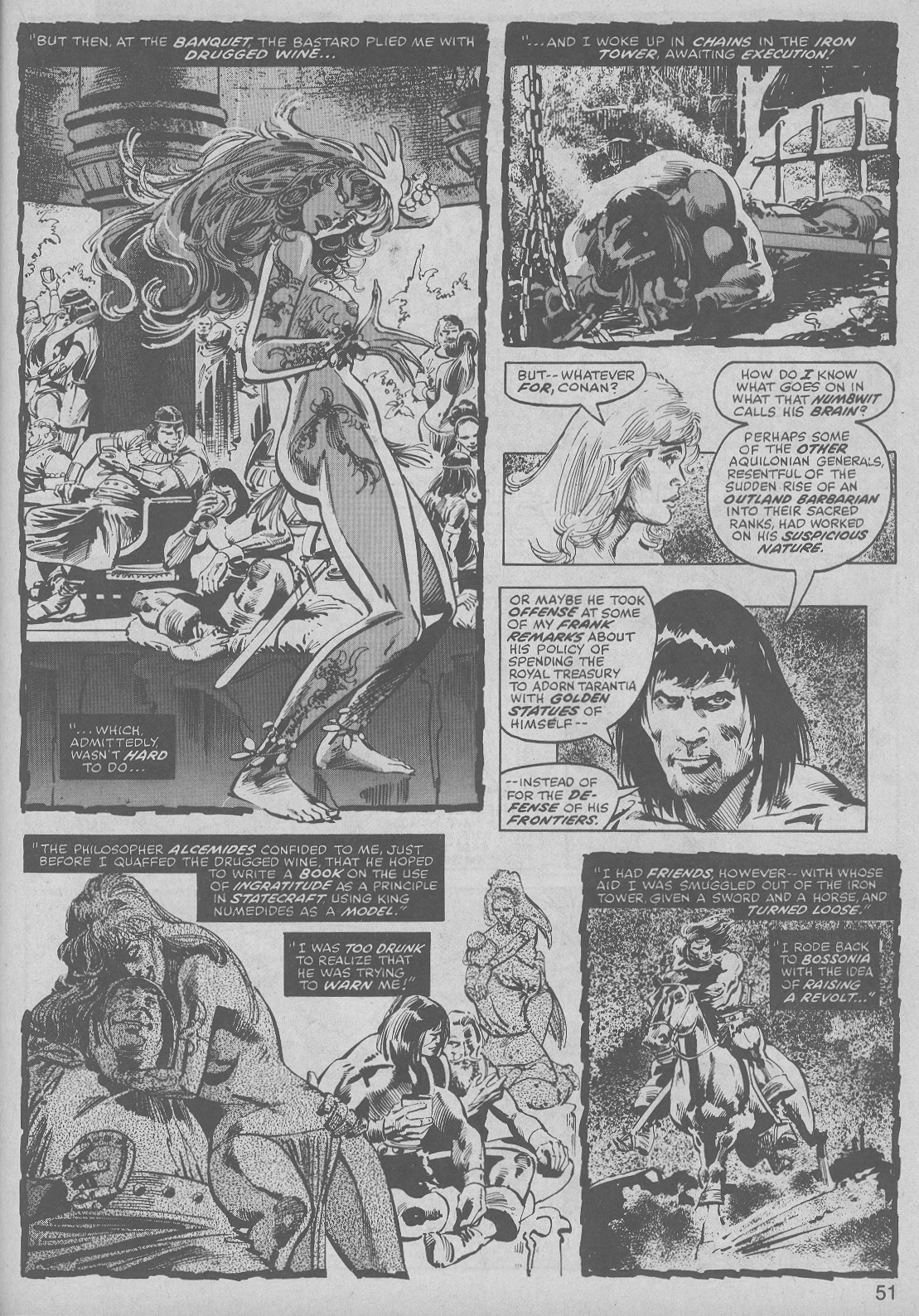 Read online The Savage Sword Of Conan comic -  Issue #48 - 51