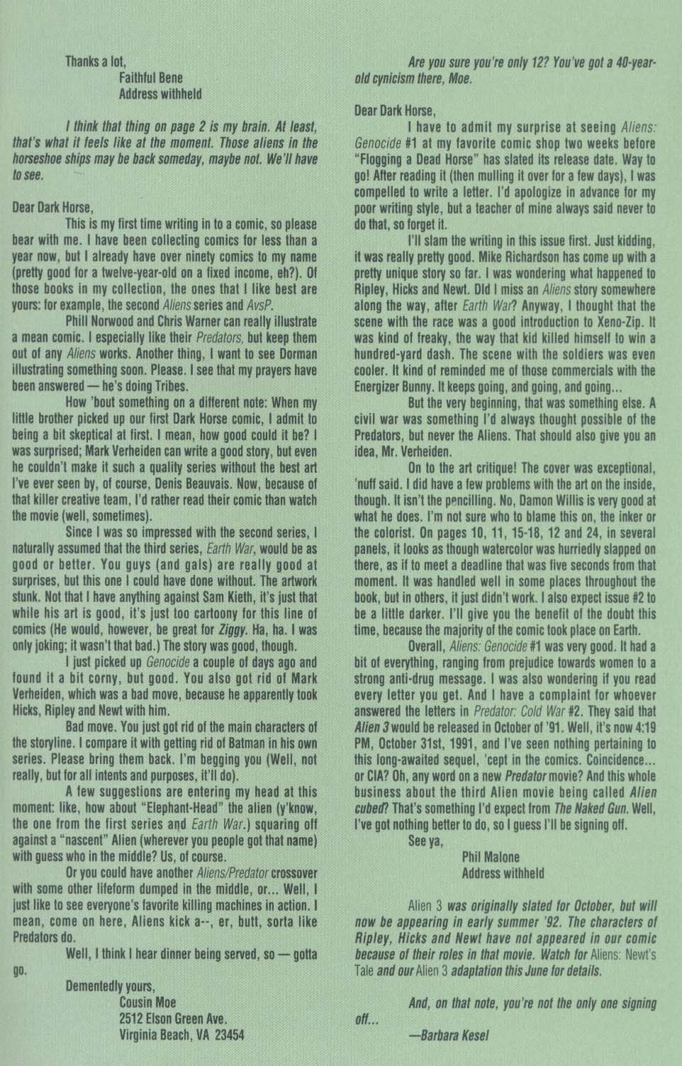 Read online Aliens: Genocide comic -  Issue #4 - 33