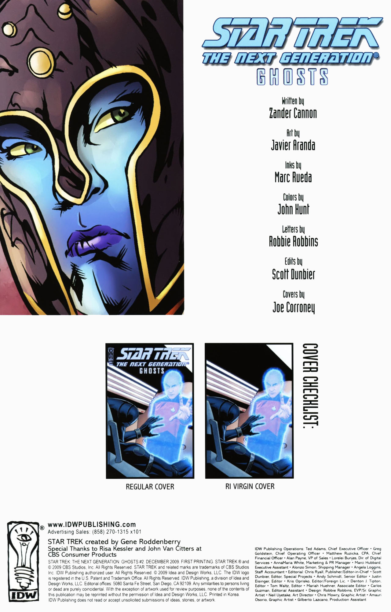 Read online Star Trek: The Next Generation: Ghosts comic -  Issue #2 - 2