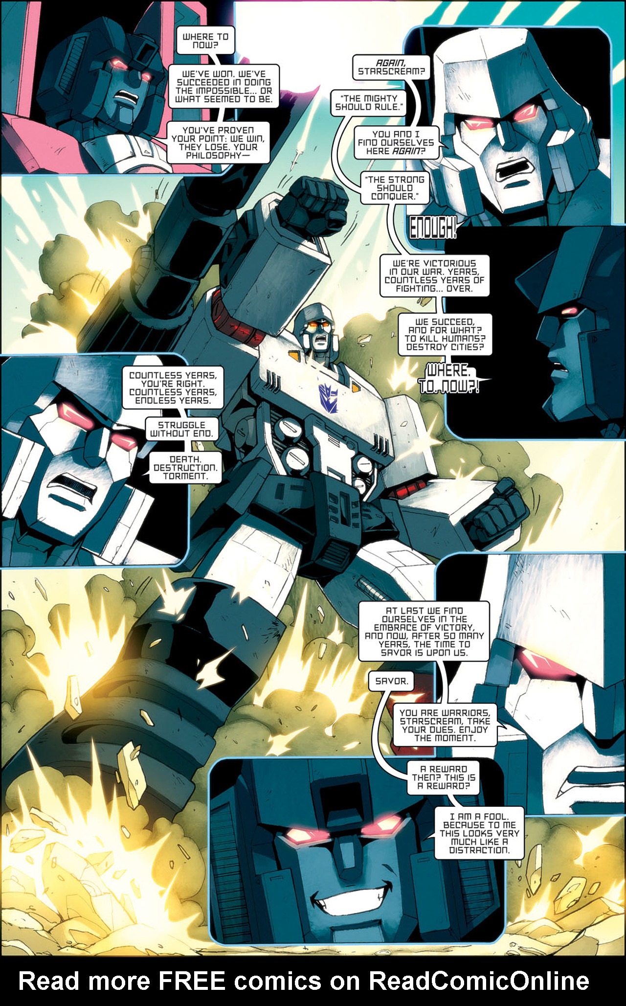 Read online The Transformers: All Hail Megatron comic -  Issue #6 - 8