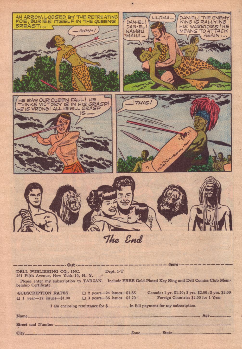 Read online Tarzan (1948) comic -  Issue #28 - 34