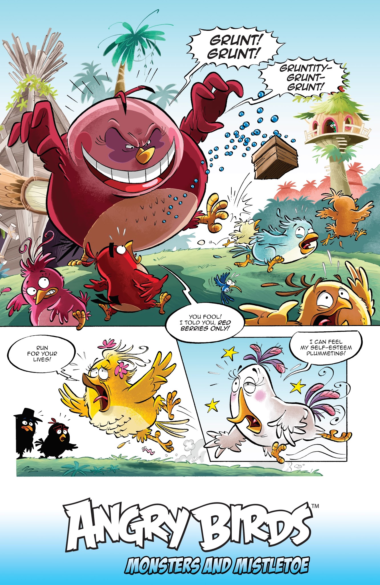 Read online Angry Birds Comics Quarterly comic -  Issue # Issue Monsters and Mistletoe - 23