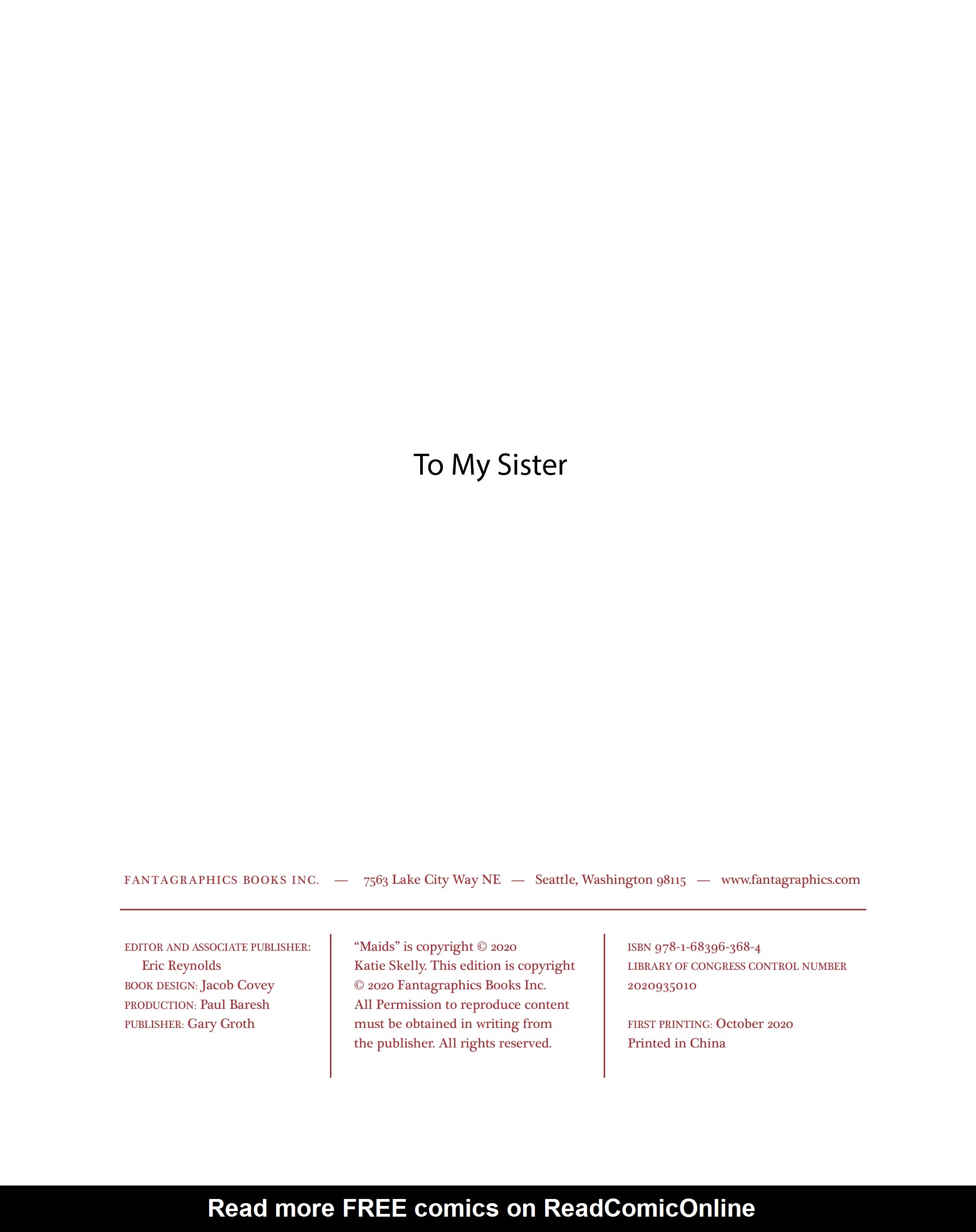 Read online Maids comic -  Issue # TPB - 3