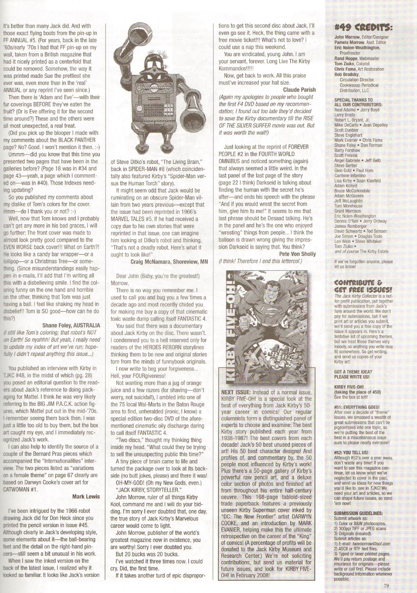 Read online The Jack Kirby Collector comic -  Issue #49 - 80