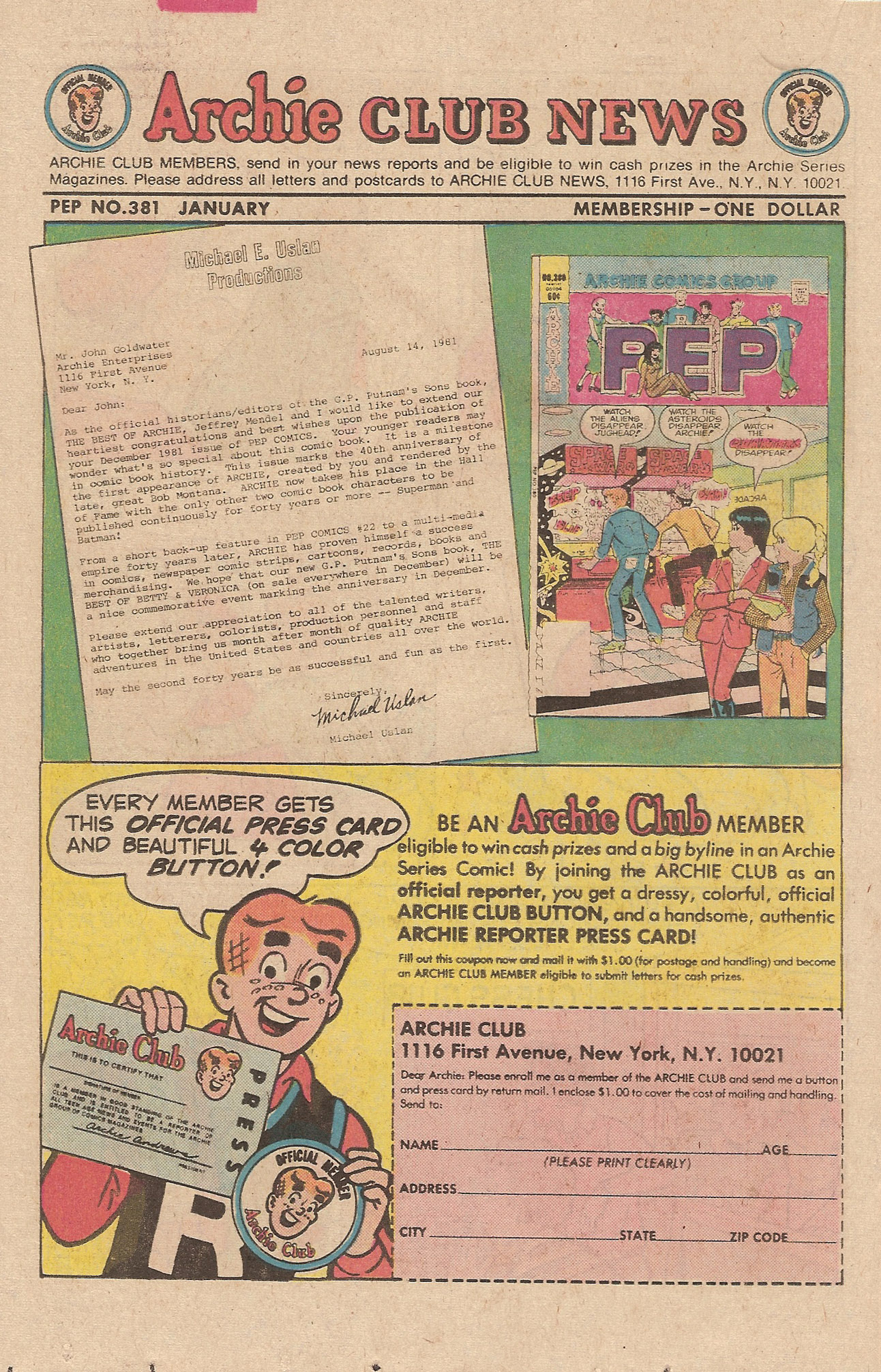 Read online Pep Comics comic -  Issue #381 - 18