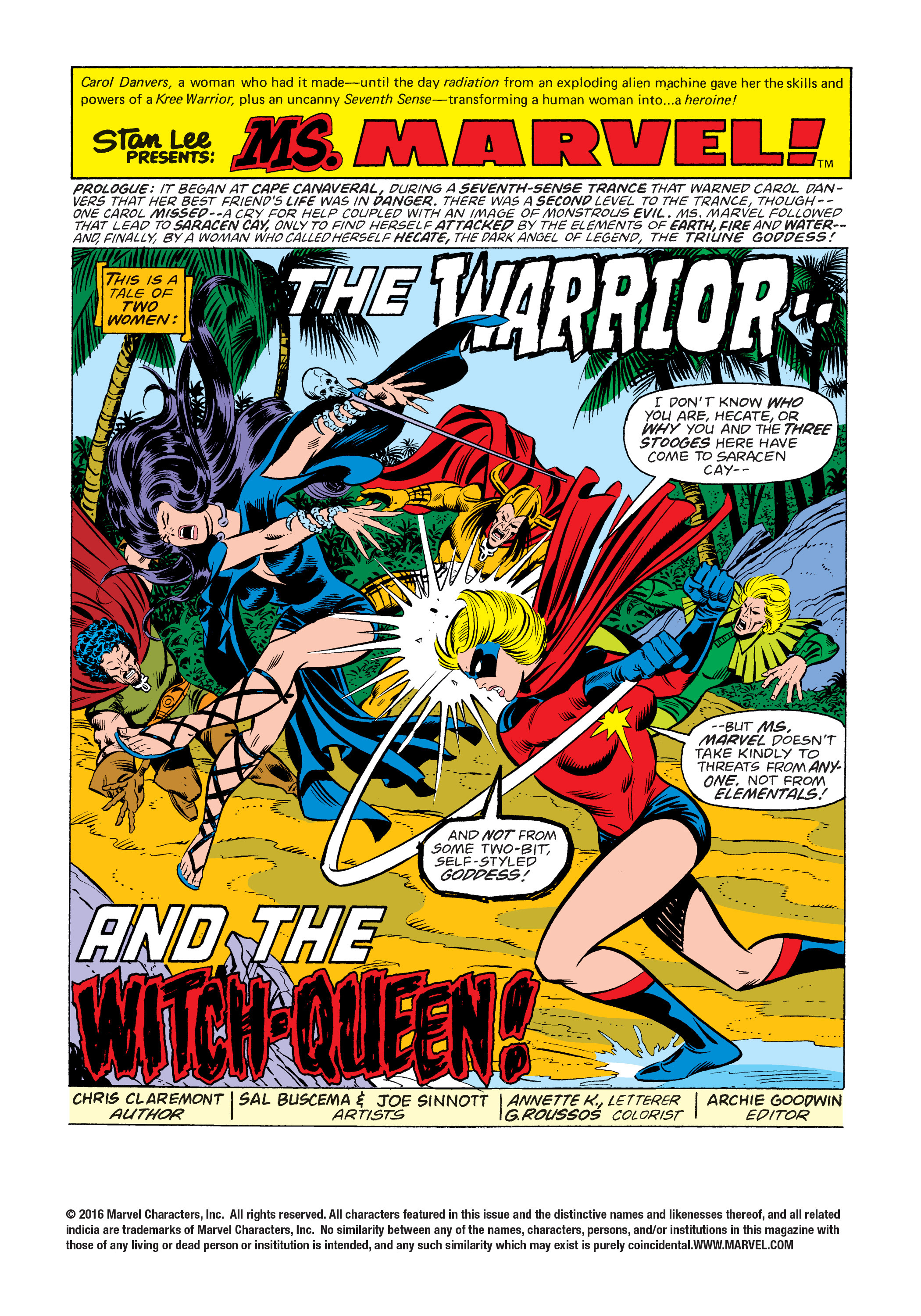 Read online Ms. Marvel (1977) comic -  Issue #12 - 2