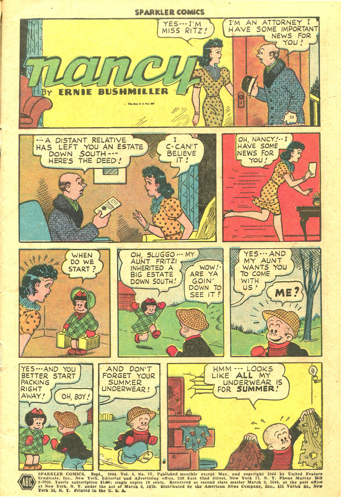 Read online Sparkler Comics comic -  Issue #36 - 3