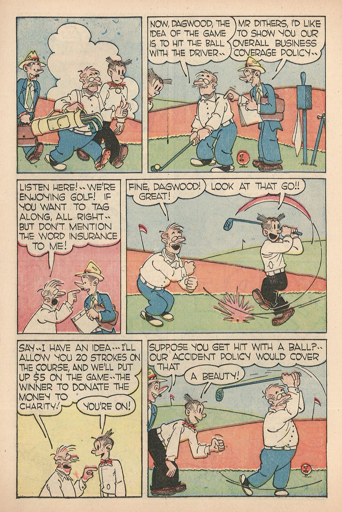 Read online Blondie Comics (1947) comic -  Issue #7 - 14