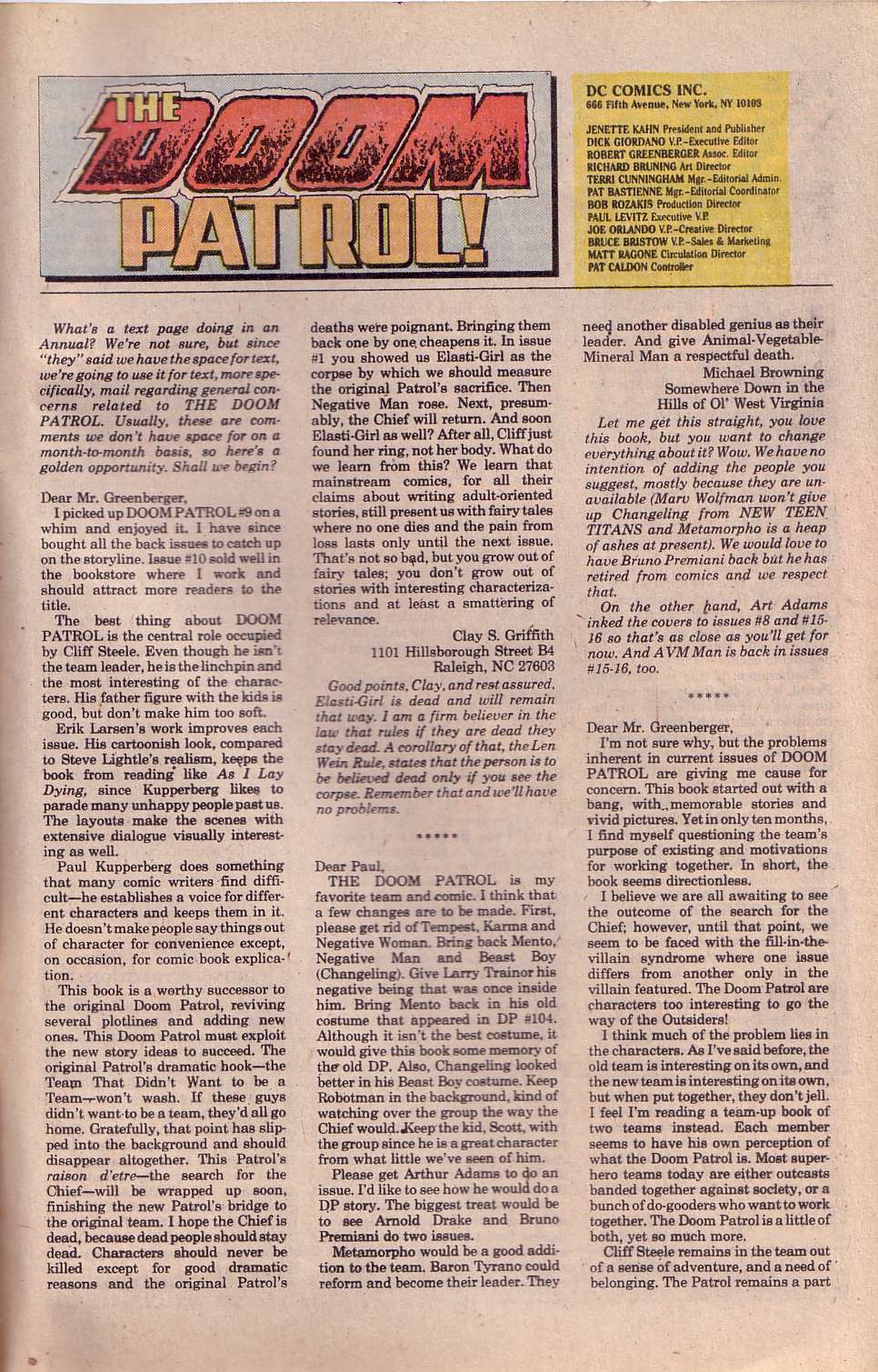 Read online Doom Patrol (1987) comic -  Issue # _Annual 1 - 48