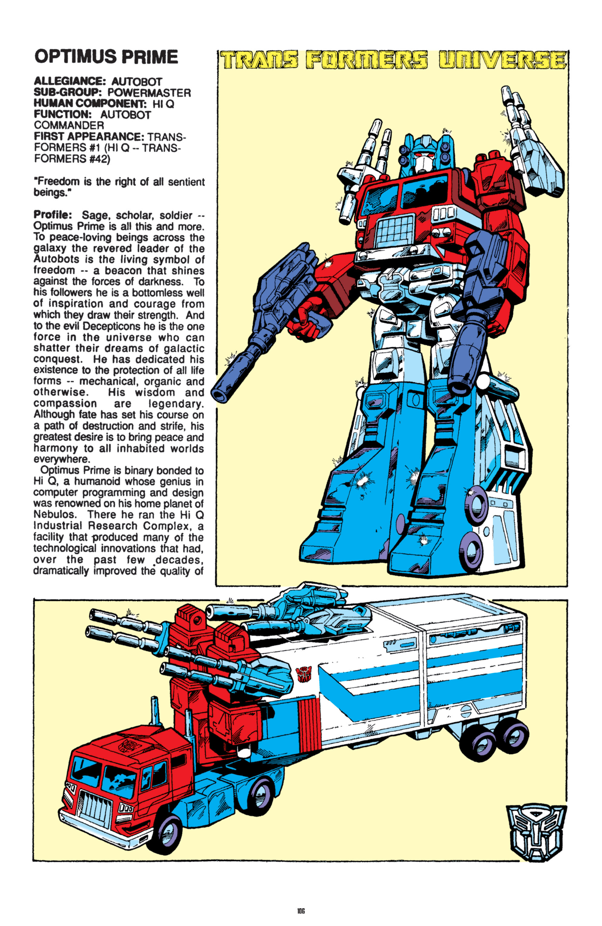 Read online The Transformers Classics comic -  Issue # TPB 8 - 105