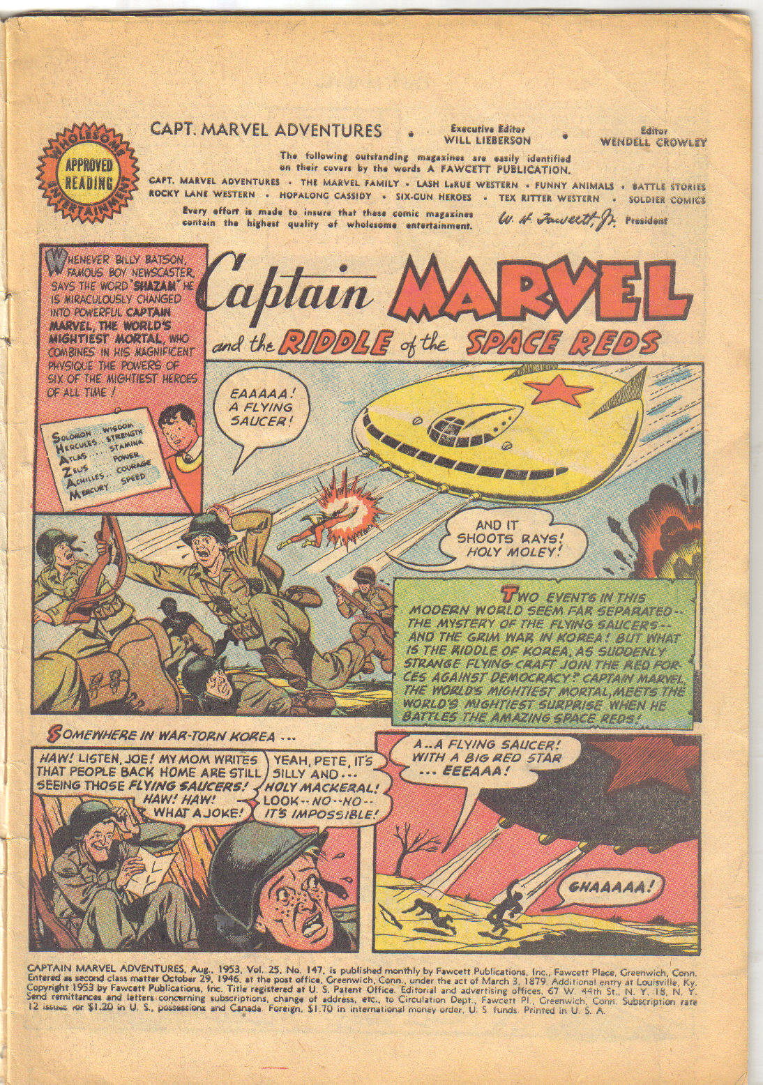 Read online Captain Marvel Adventures comic -  Issue #147 - 3