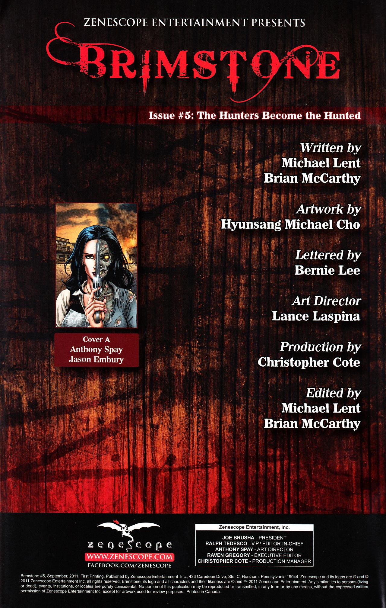 Read online Brimstone comic -  Issue #5 - 2