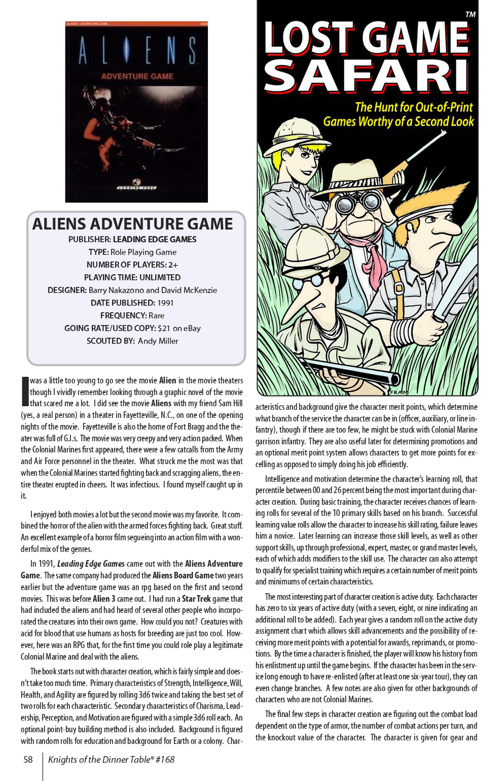 Read online Knights of the Dinner Table comic -  Issue #168 - 60