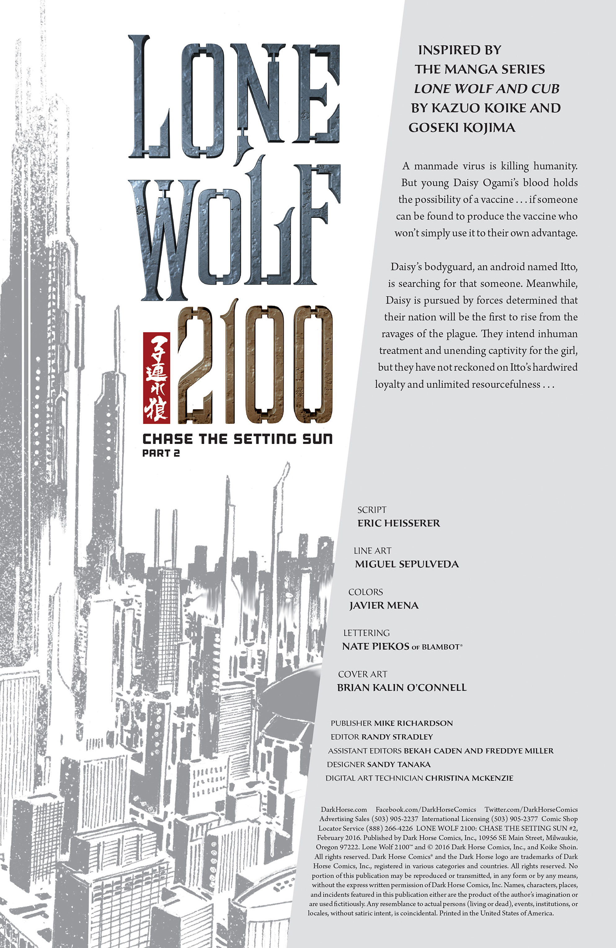 Read online Lone Wolf 2100: Chase the Setting Sun comic -  Issue #2 - 2