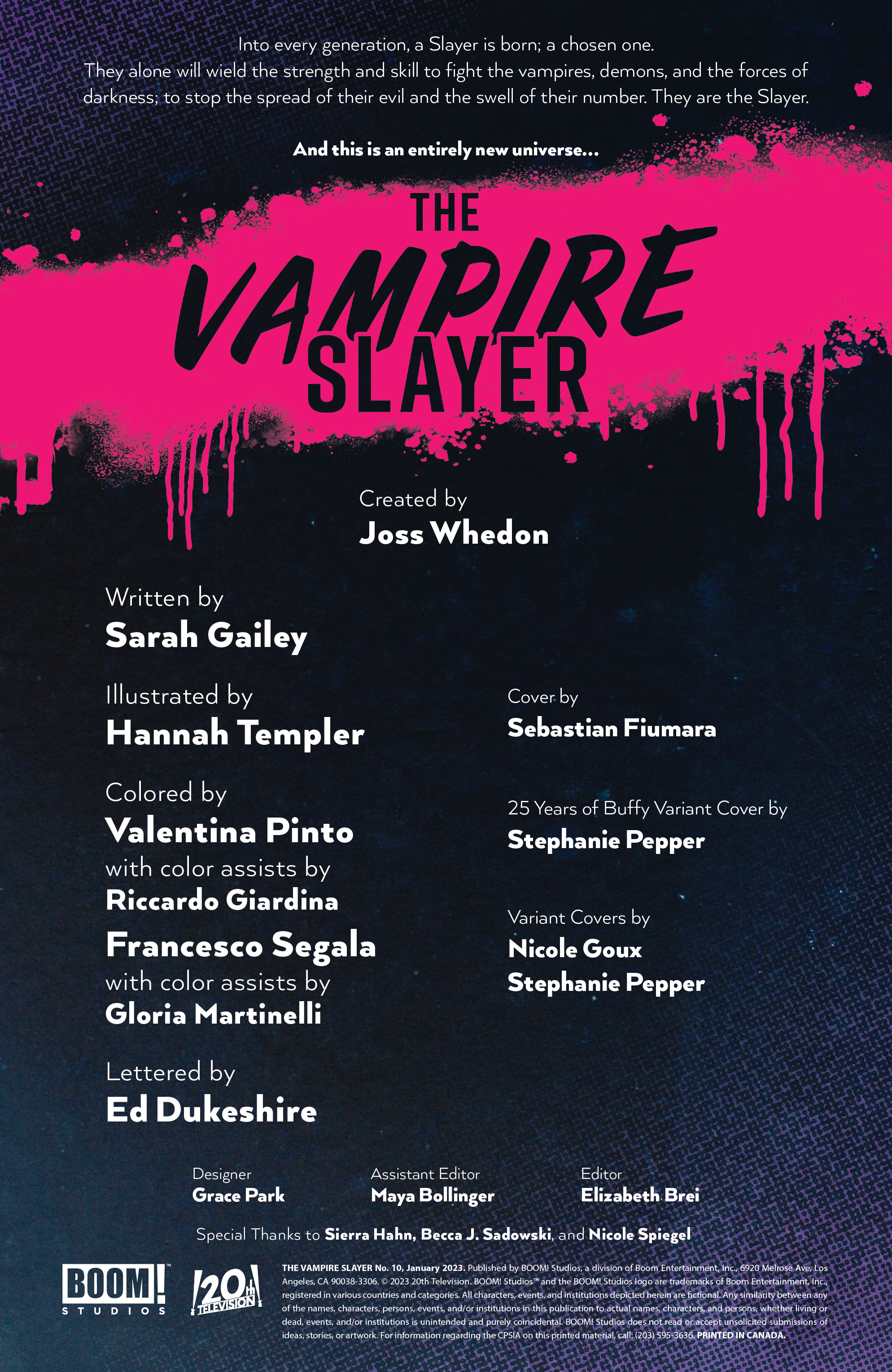 Read online The Vampire Slayer comic -  Issue #10 - 2