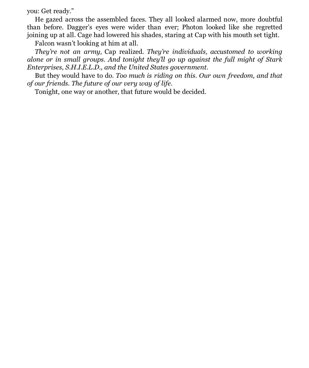 Read online Civil War Prose Novel comic -  Issue # TPB (Part 2) - 74