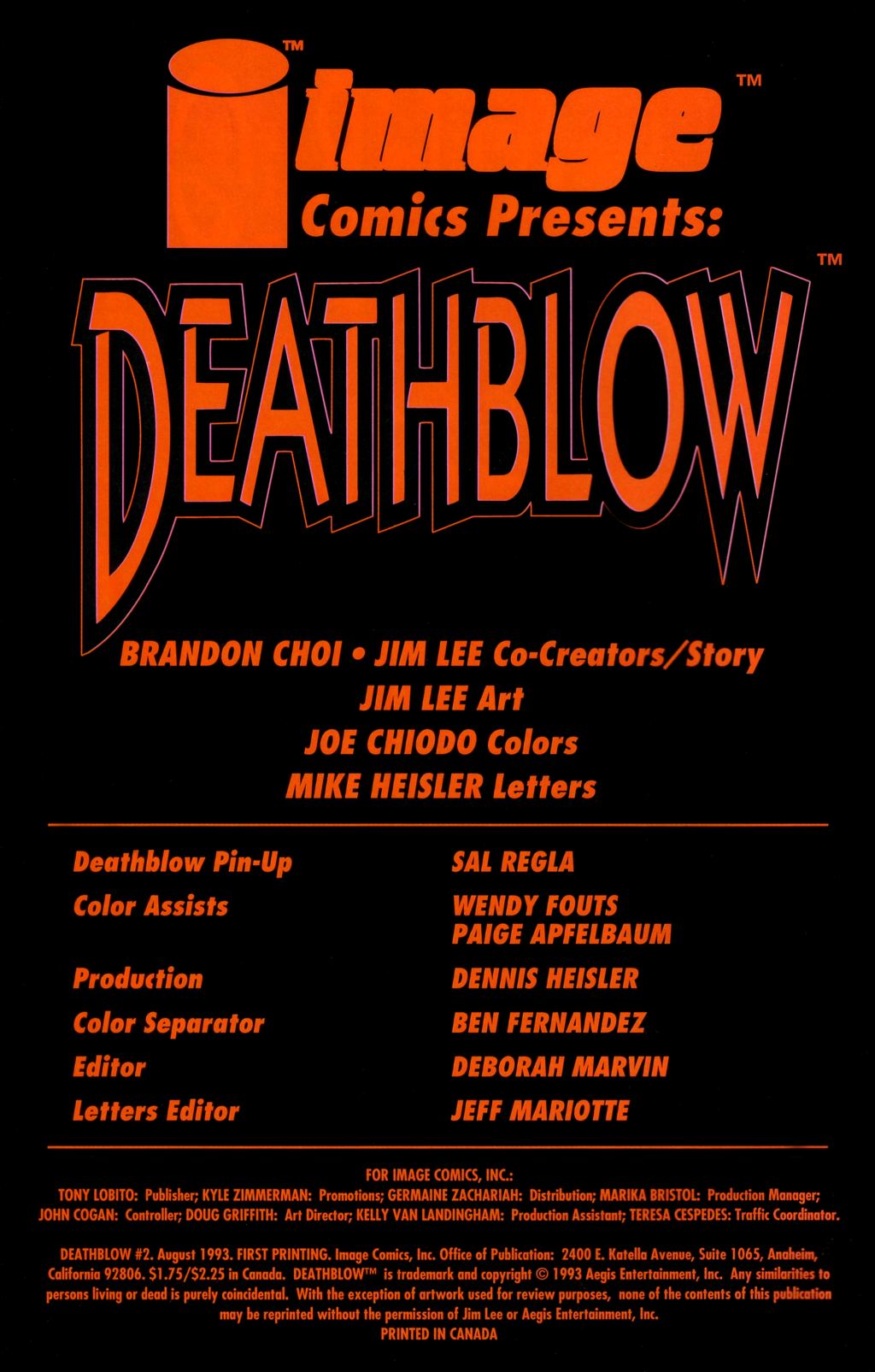 Read online Deathblow comic -  Issue #2 - 2