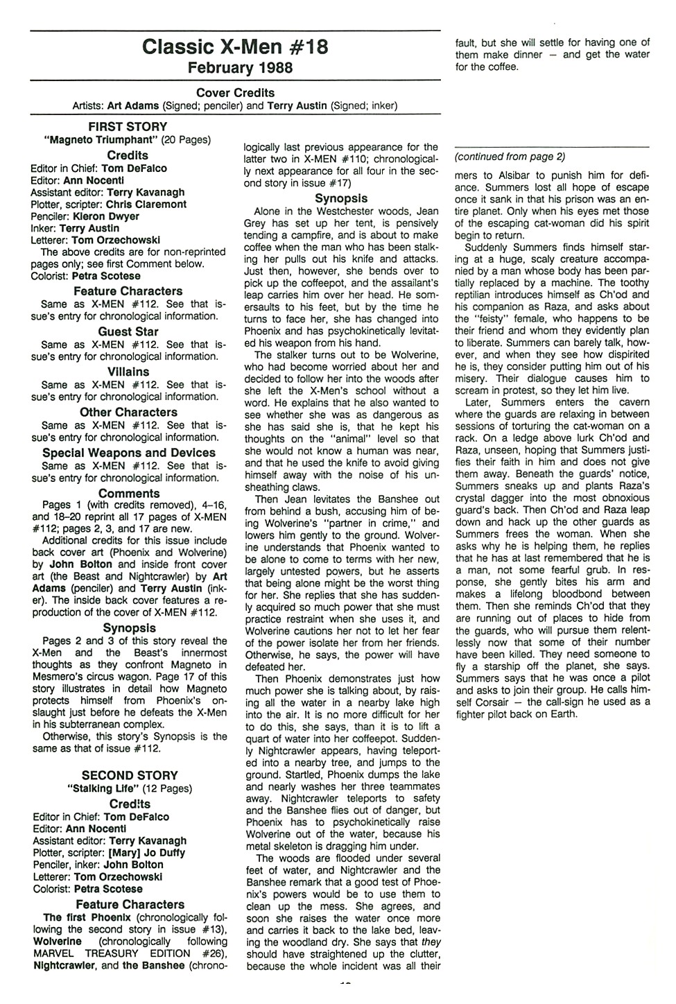 The Official Marvel Index To The X-Men (1987) issue 6 - Page 20