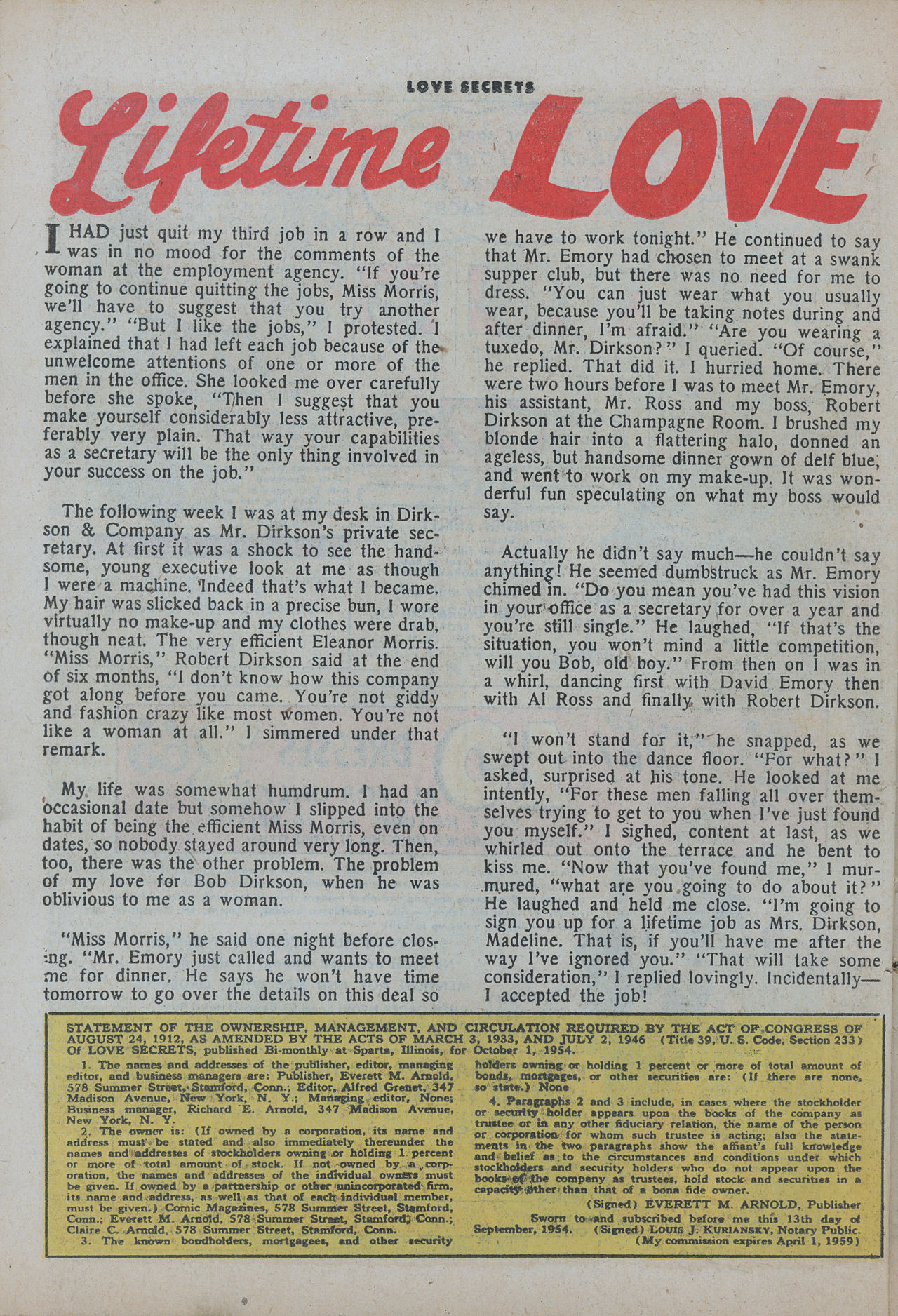 Read online Love Secrets (1953) comic -  Issue #44 - 26
