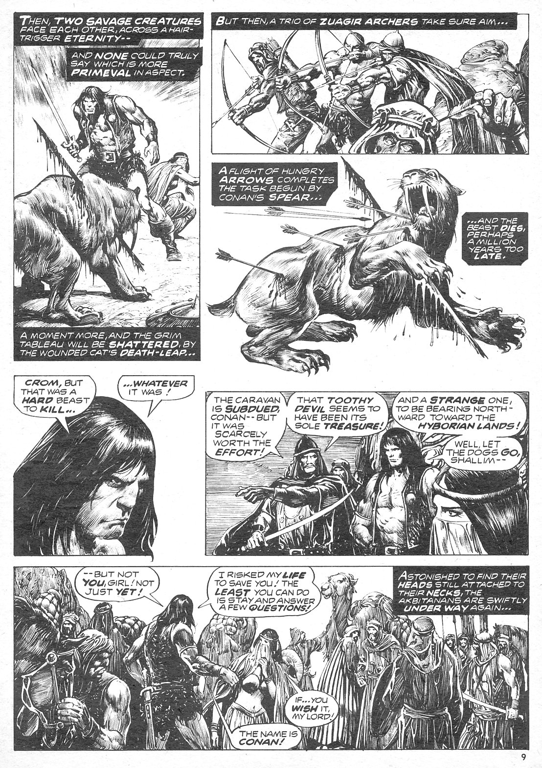 Read online The Savage Sword Of Conan comic -  Issue #7 - 9