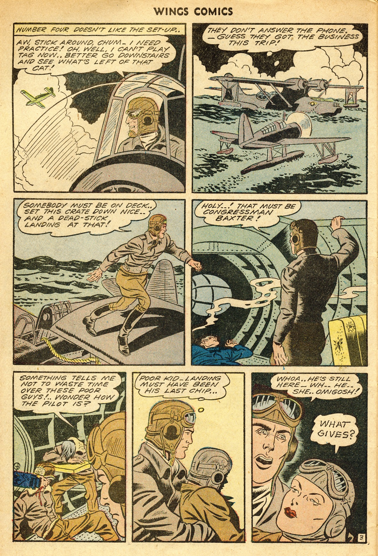 Read online Wings Comics comic -  Issue #46 - 46
