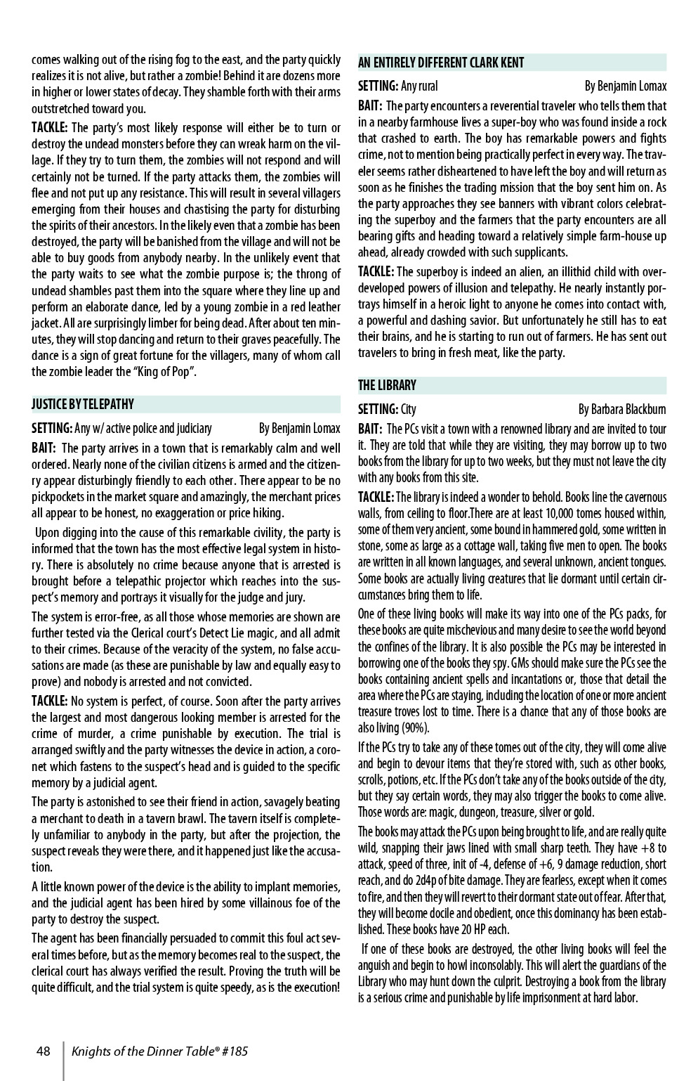 Read online Knights of the Dinner Table comic -  Issue #185 - 50