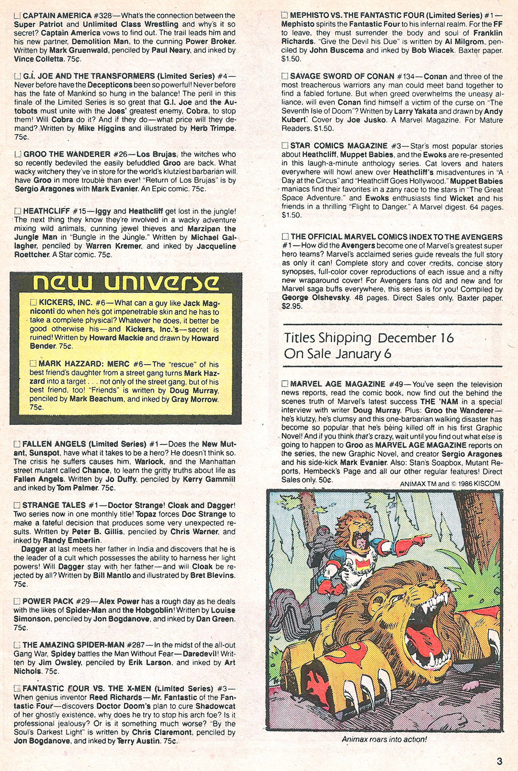 Marvel Age issue 48 - Page 5
