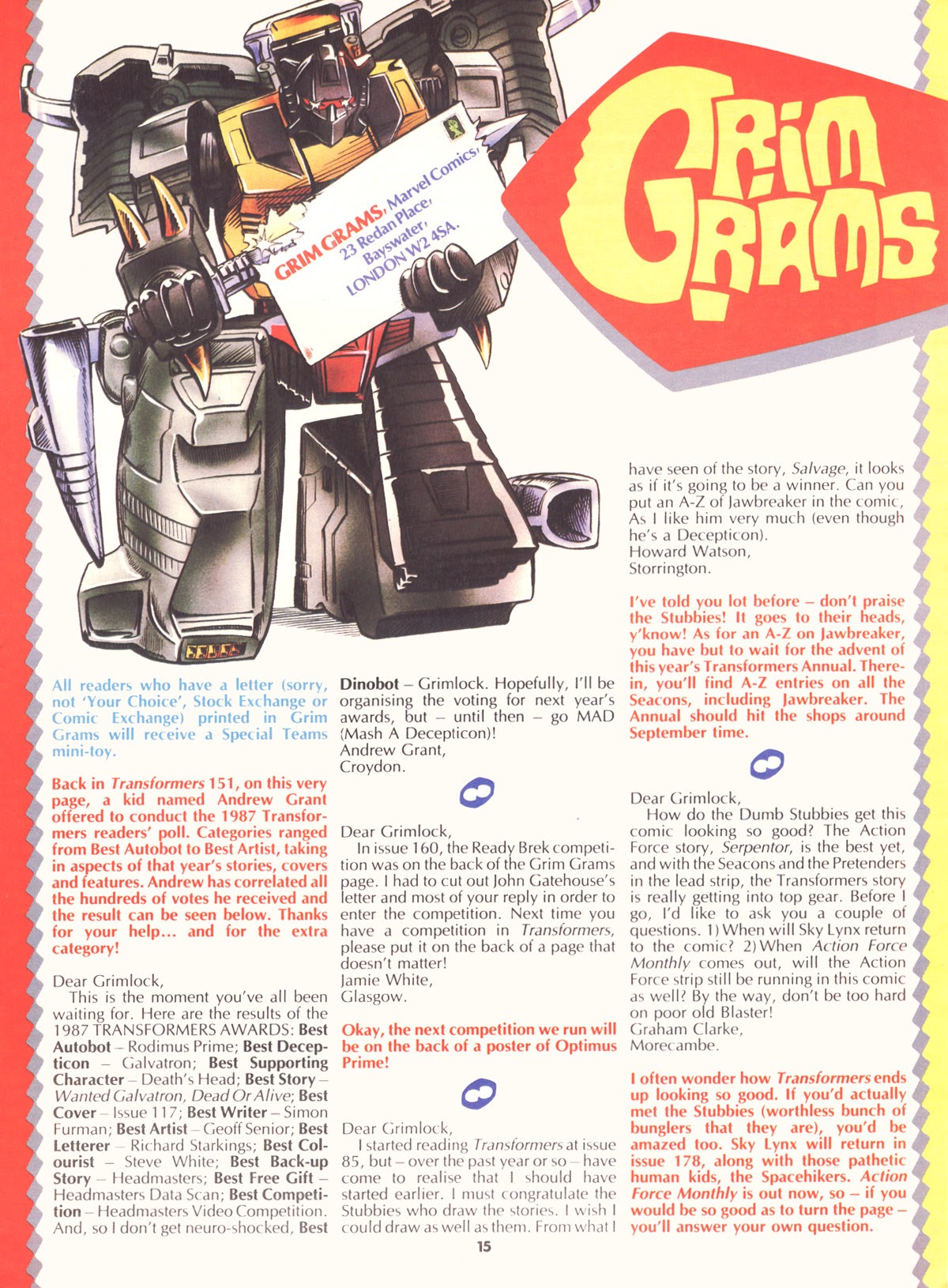 Read online The Transformers (UK) comic -  Issue #169 - 14