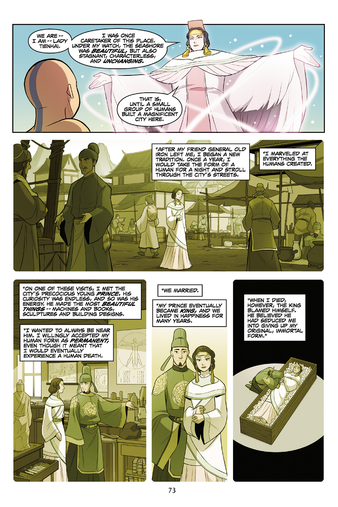 Read online Nickelodeon Avatar: The Last Airbender - The Rift comic -  Issue # Part 3 - 74