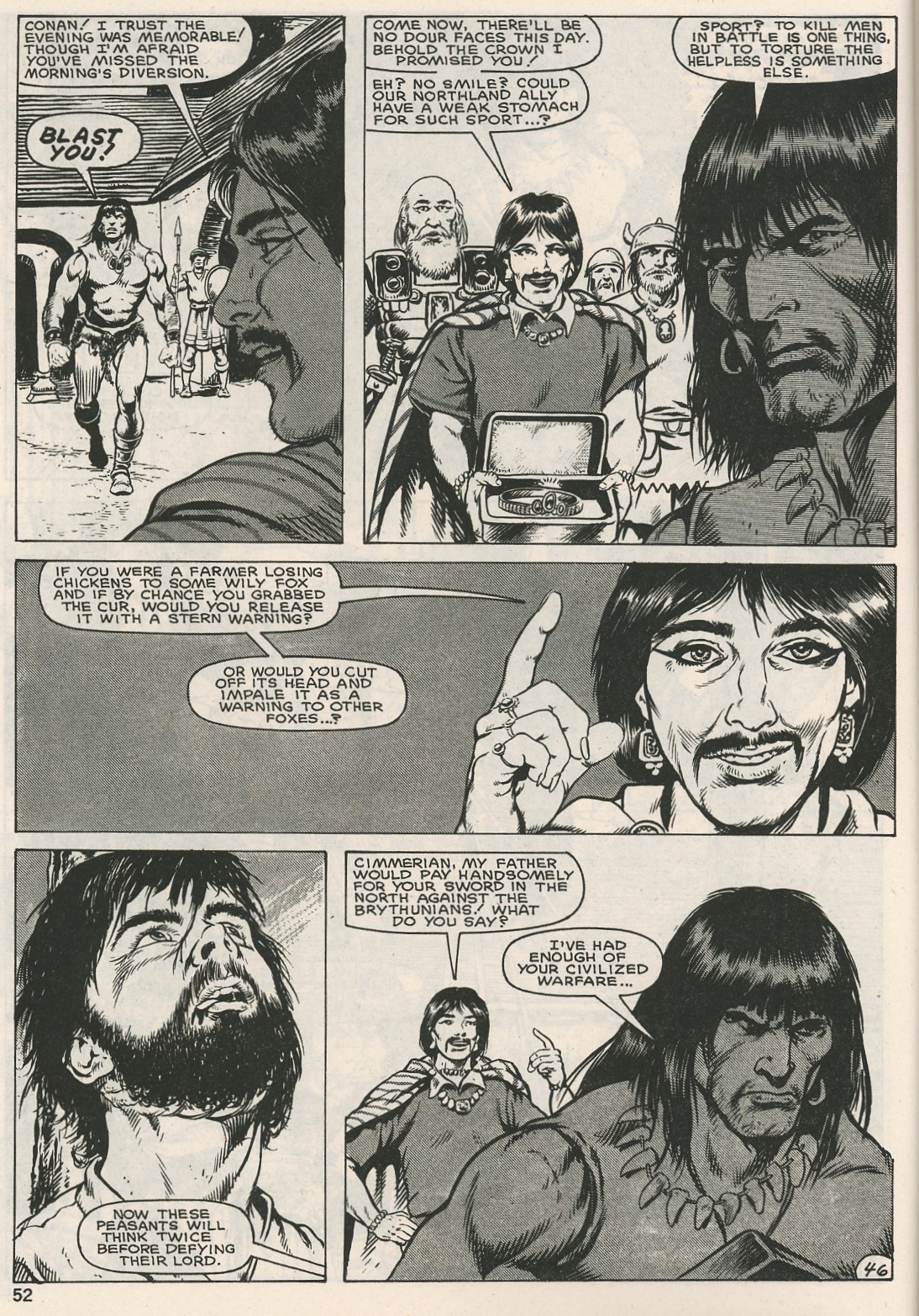 Read online The Savage Sword Of Conan comic -  Issue #126 - 52