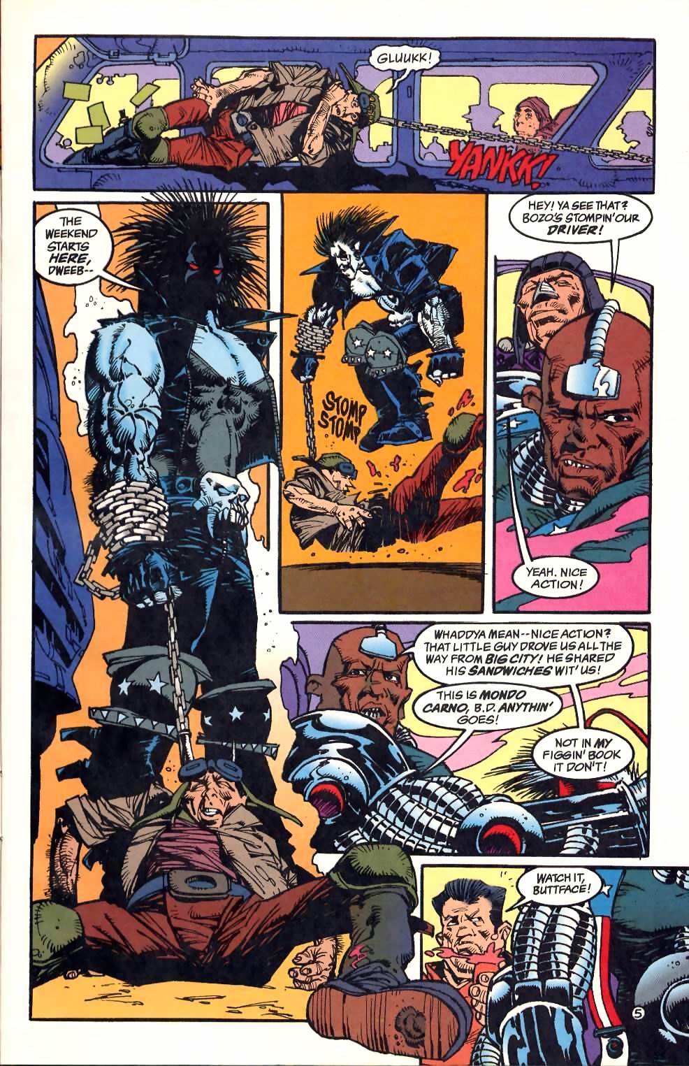 Read online Lobo: Unamerican Gladiators comic -  Issue #1 - 6