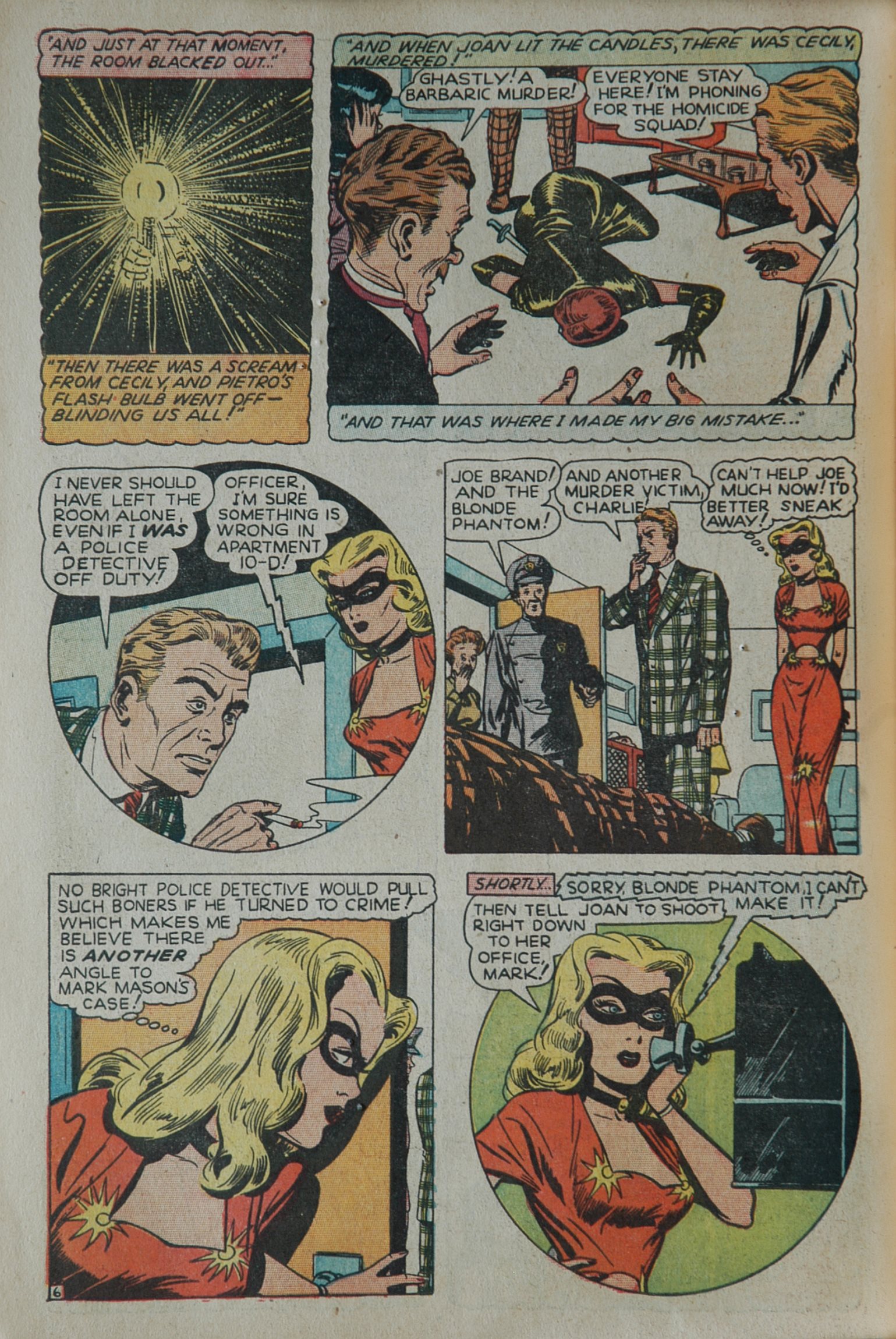 Read online Blonde Phantom Comics comic -  Issue #17 - 8