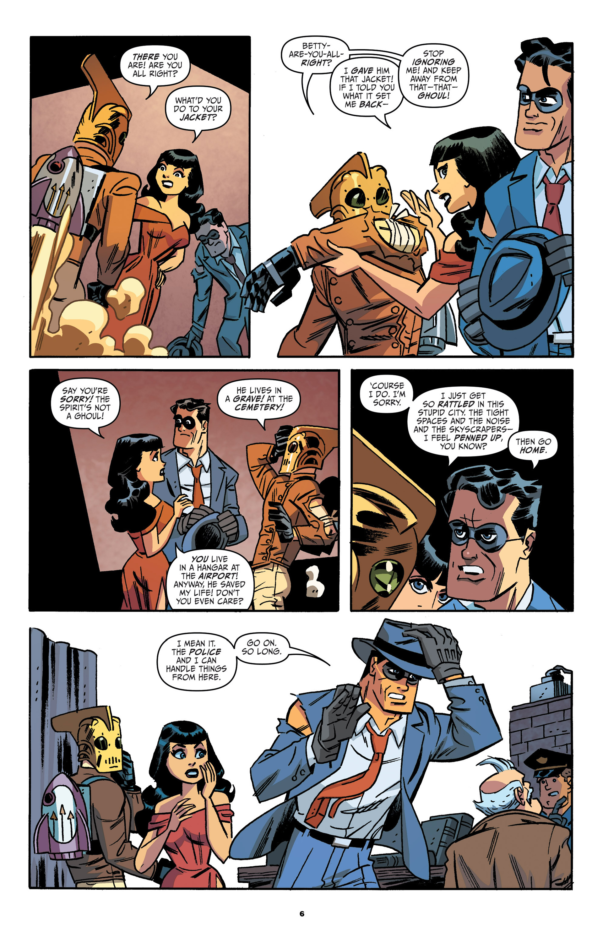 Read online The Rocketeer/The Spirit: Pulp Friction comic -  Issue #4 - 9