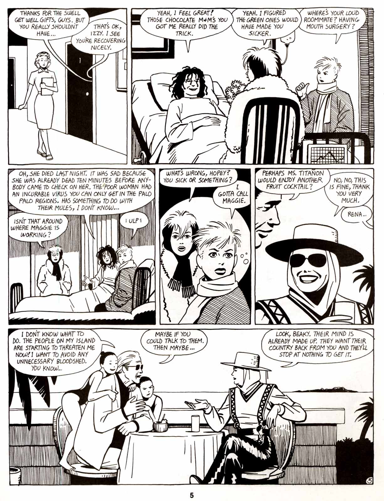 Read online Love and Rockets (1982) comic -  Issue #8 - 7