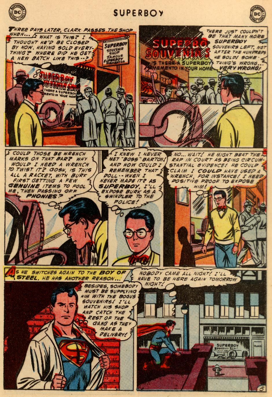 Read online Superboy (1949) comic -  Issue #36 - 6