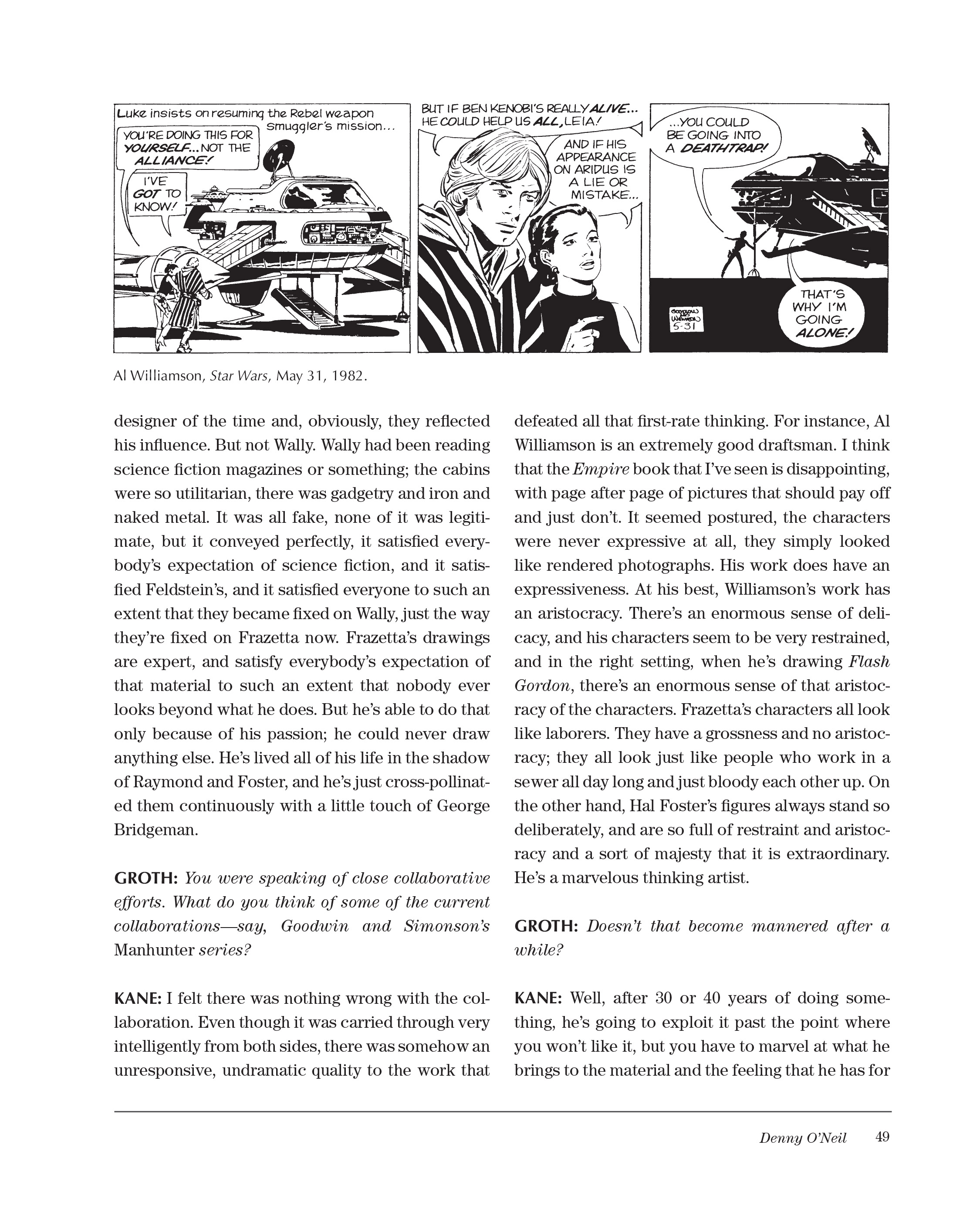 Read online Sparring With Gil Kane: Colloquies On Comic Art and Aesthetics comic -  Issue # TPB (Part 1) - 49