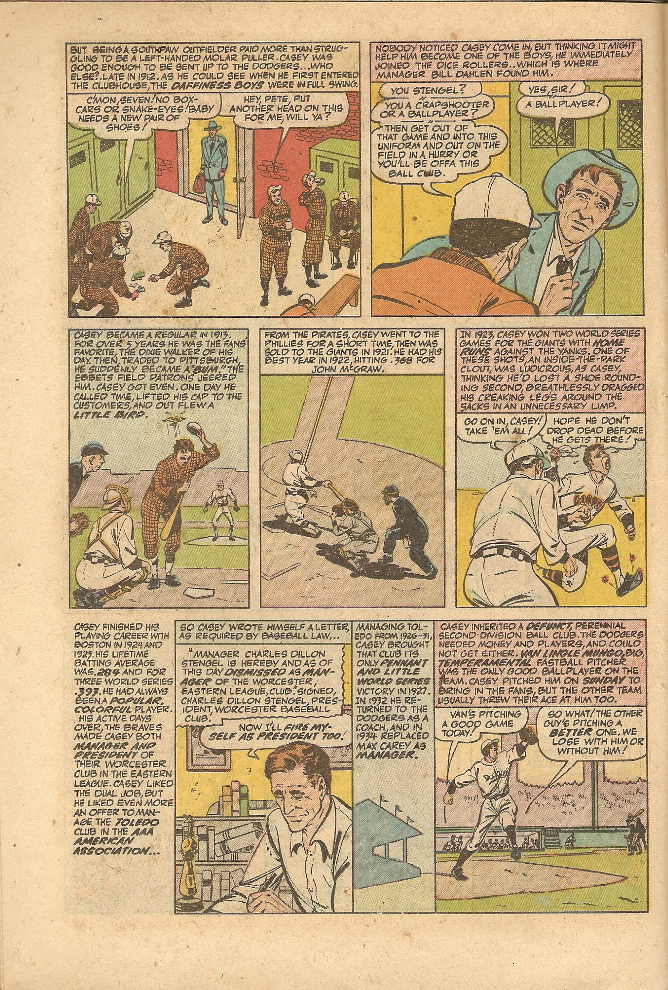 Read online Babe Ruth Sports Comics comic -  Issue #9 - 14