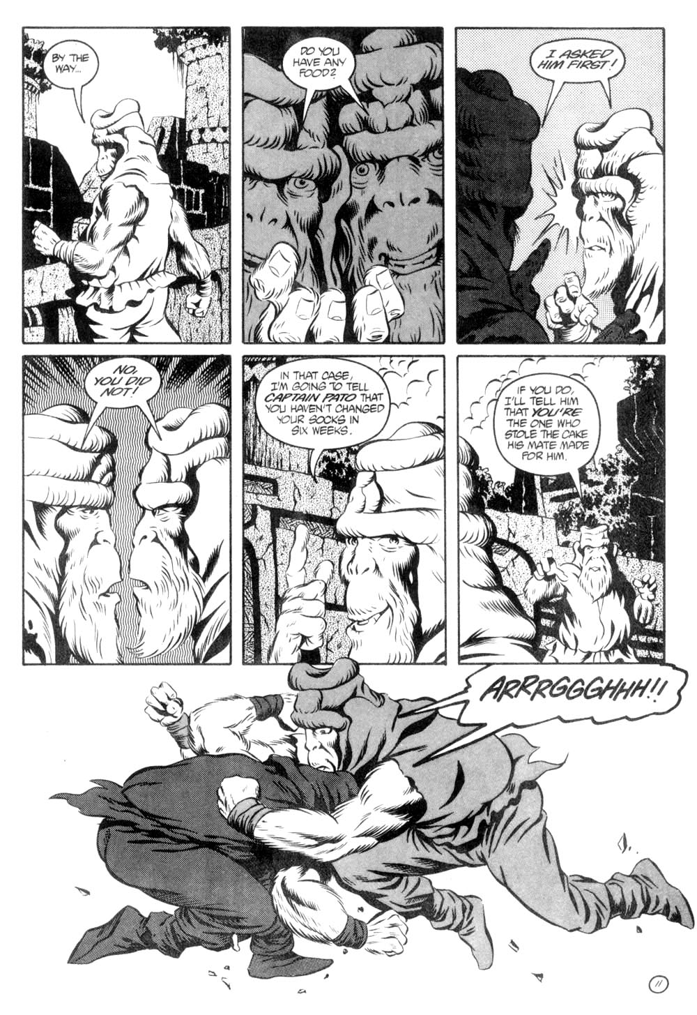 Read online Planet of the Apes (1990) comic -  Issue #6 - 13