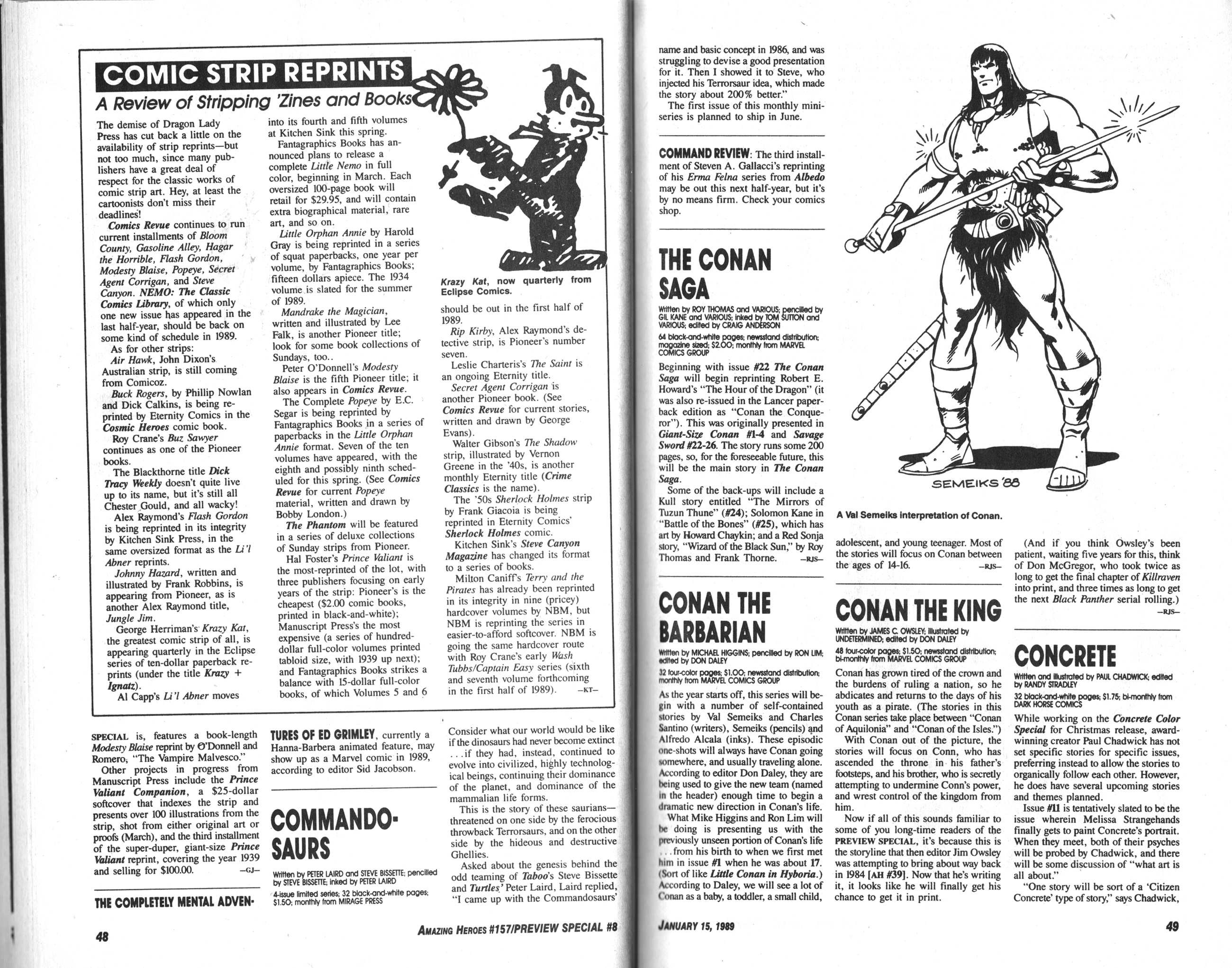 Read online Amazing Heroes comic -  Issue #157 - 26