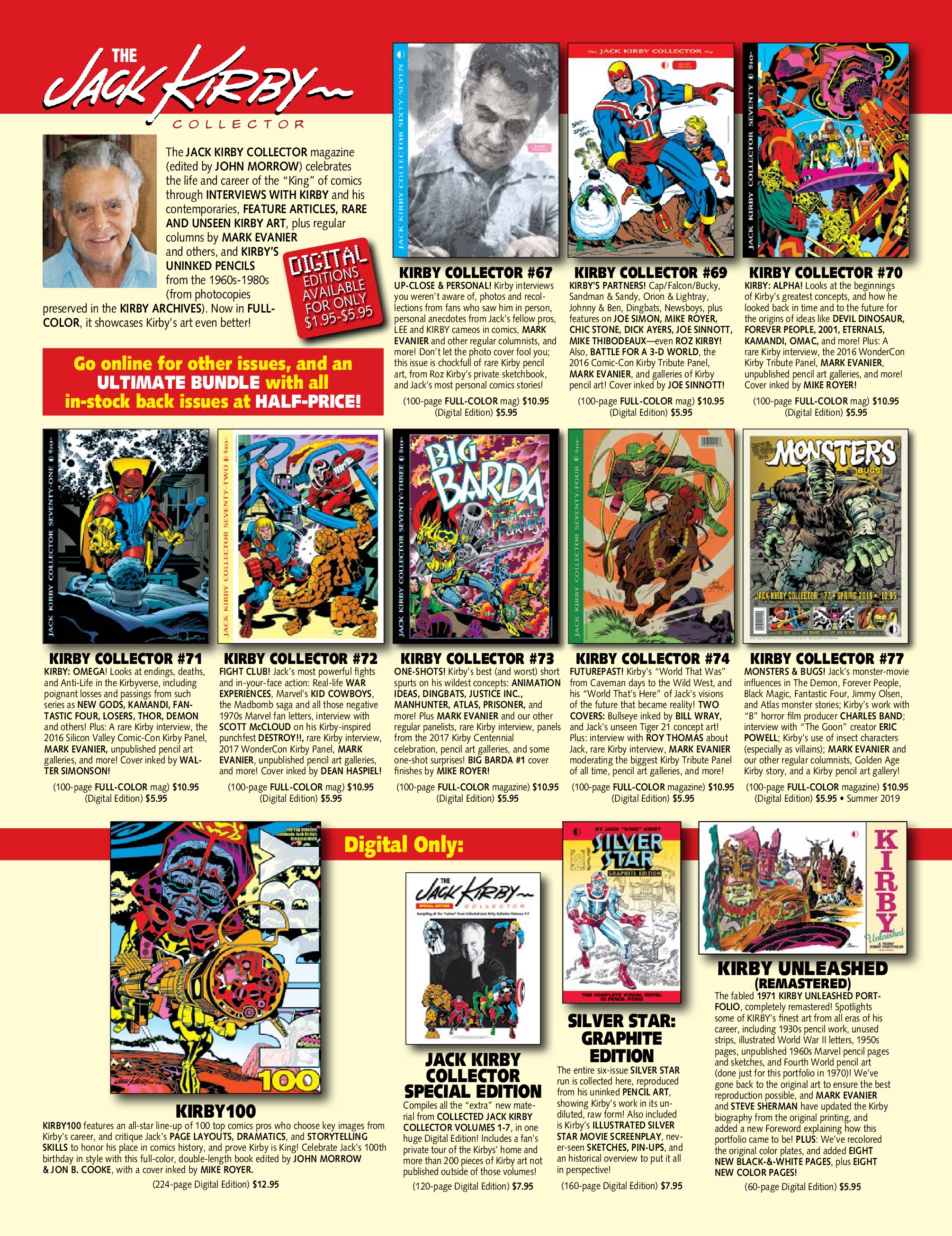 Read online The Jack Kirby Collector comic -  Issue #76 - 96