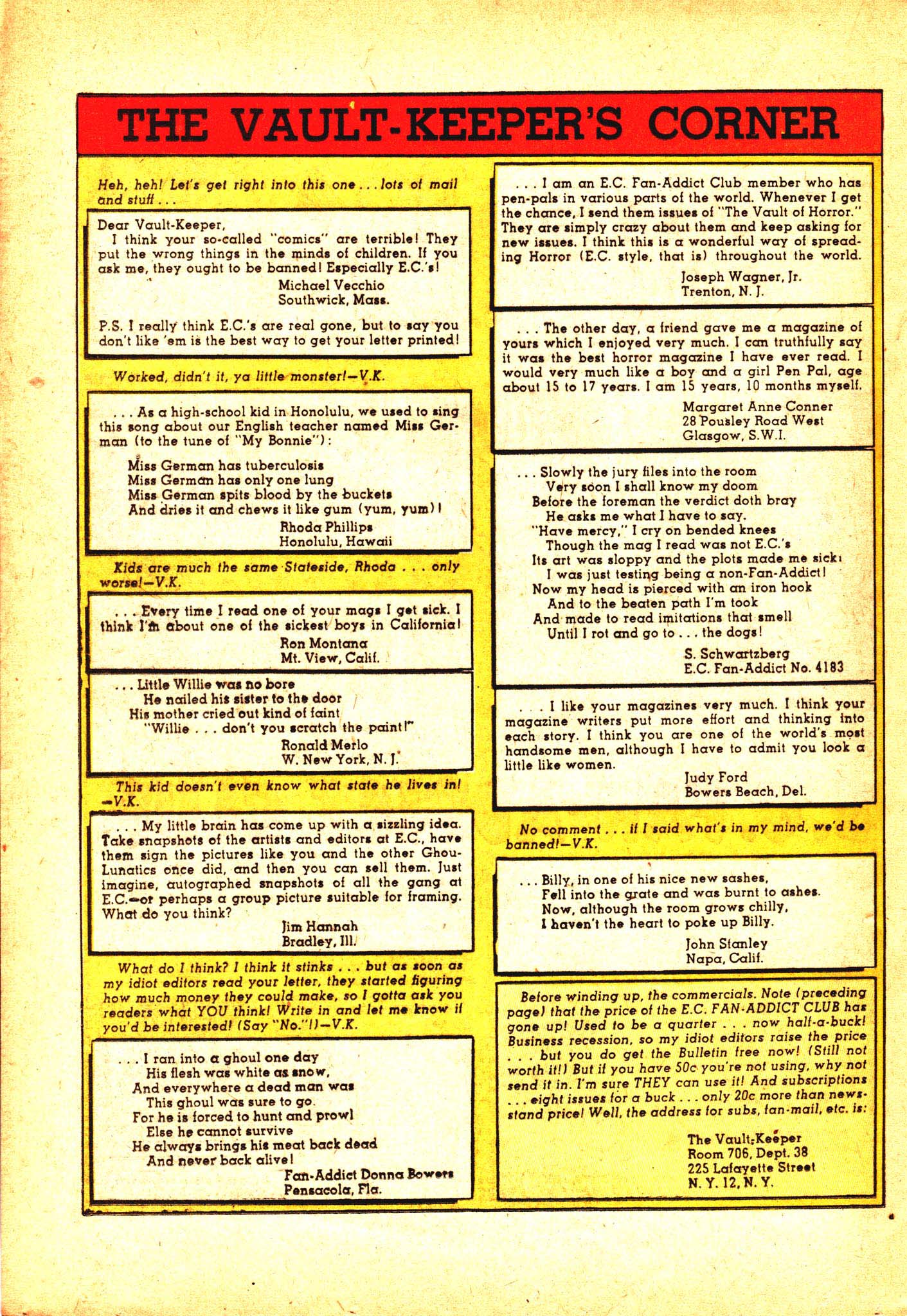 Read online The Vault of Horror (1950) comic -  Issue #38 - 21