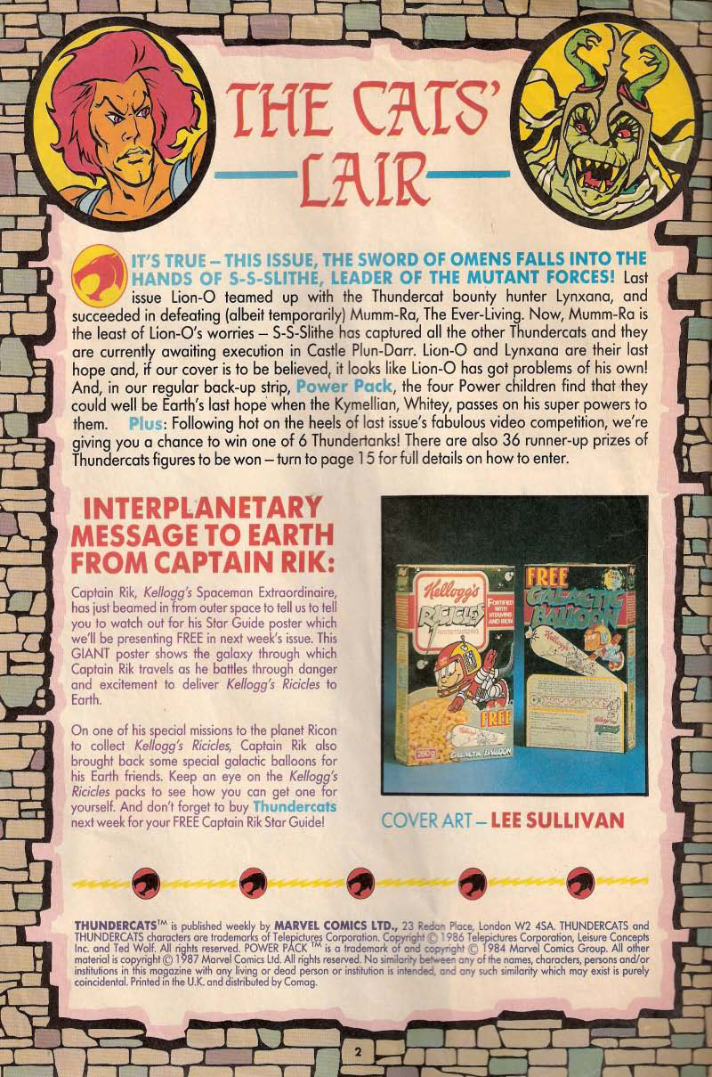 Read online ThunderCats (1987) comic -  Issue #5 - 2