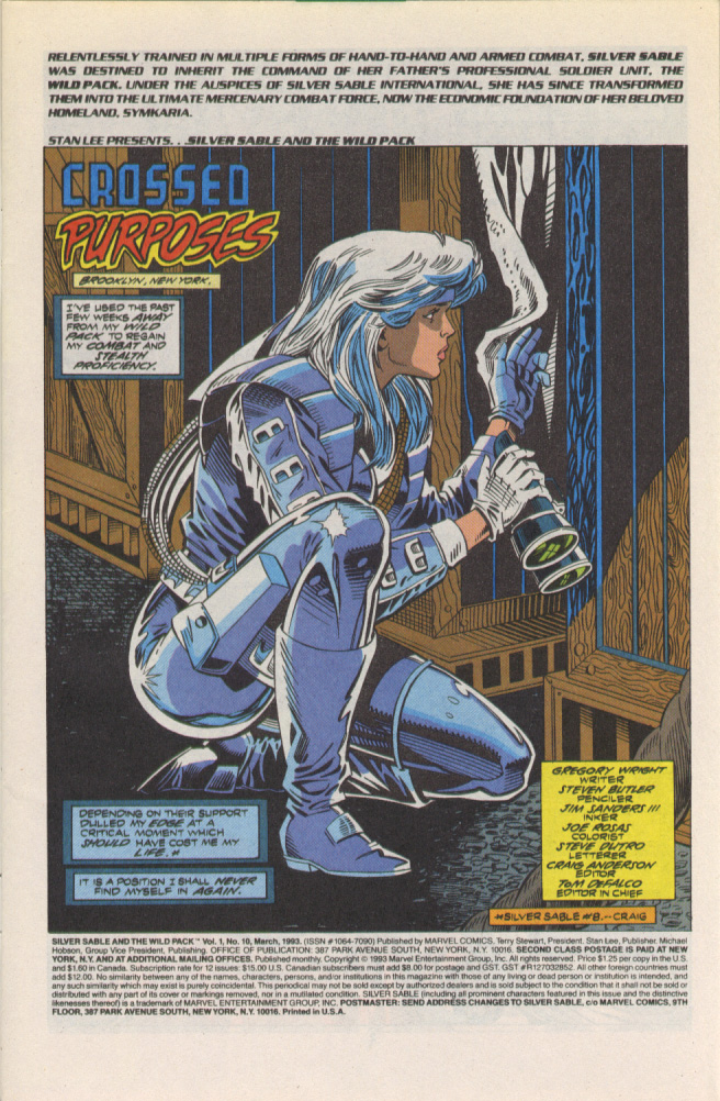 Read online Silver Sable and the Wild Pack comic -  Issue #10 - 2