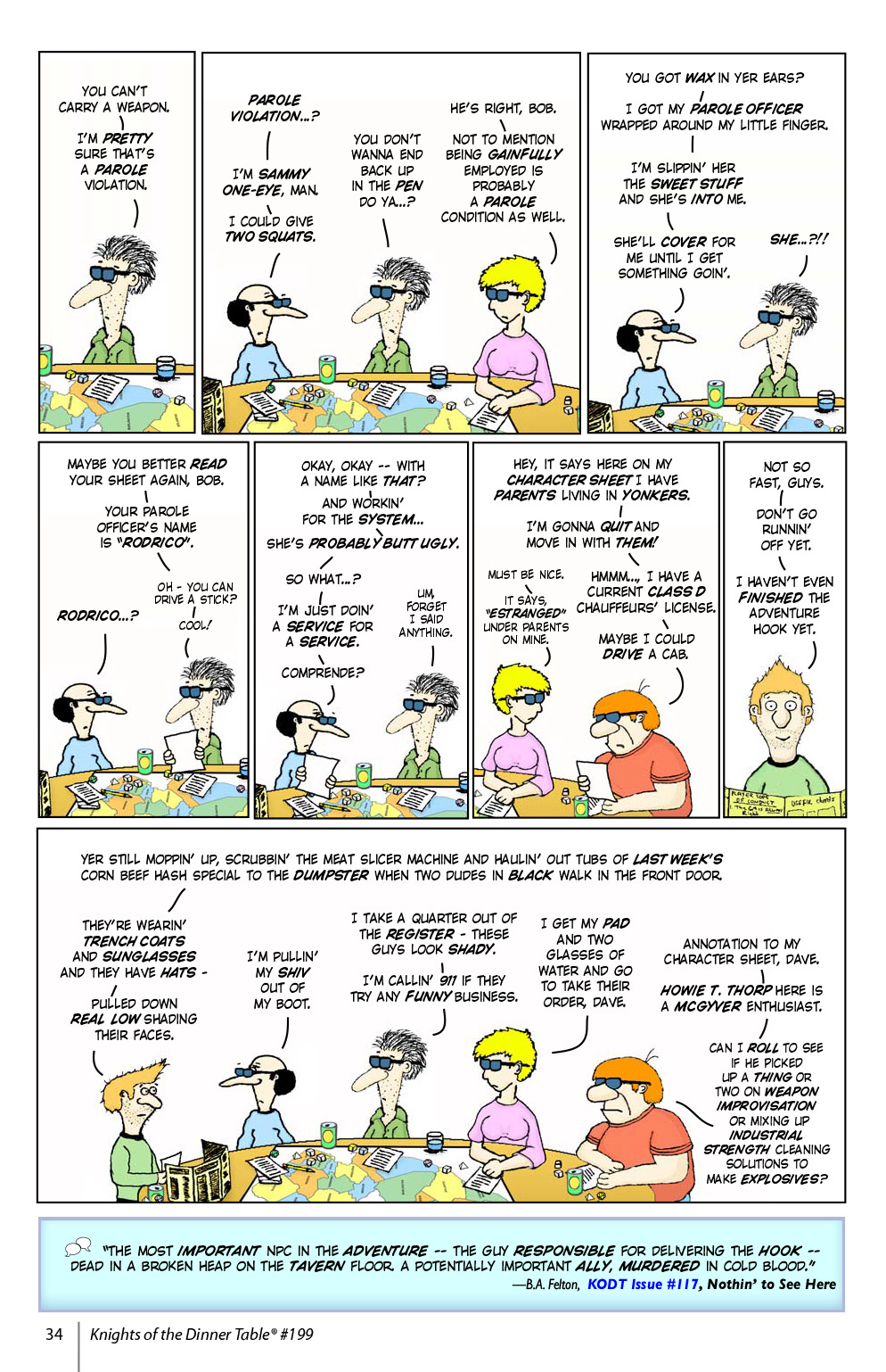 Read online Knights of the Dinner Table comic -  Issue #199 - 36